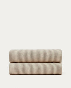 Bedar bedspread 100% cotton in beige for bed 90/135 cm