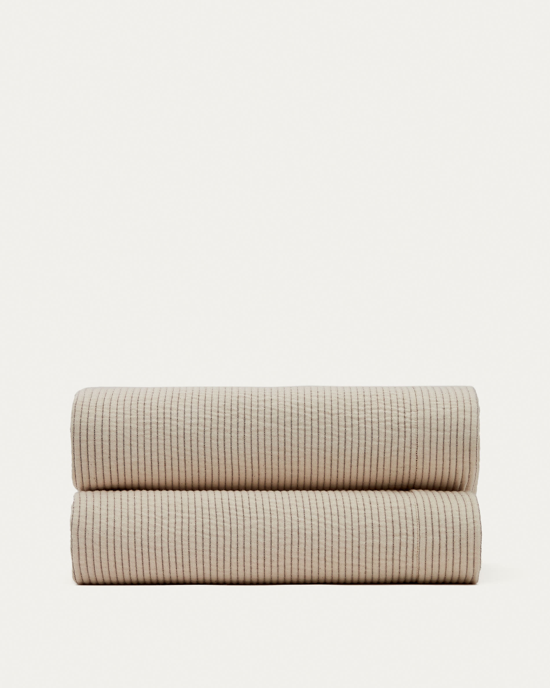 B<tc>eda</tc>r Bedspread 100% cotton in beige for bed 150/160 cm