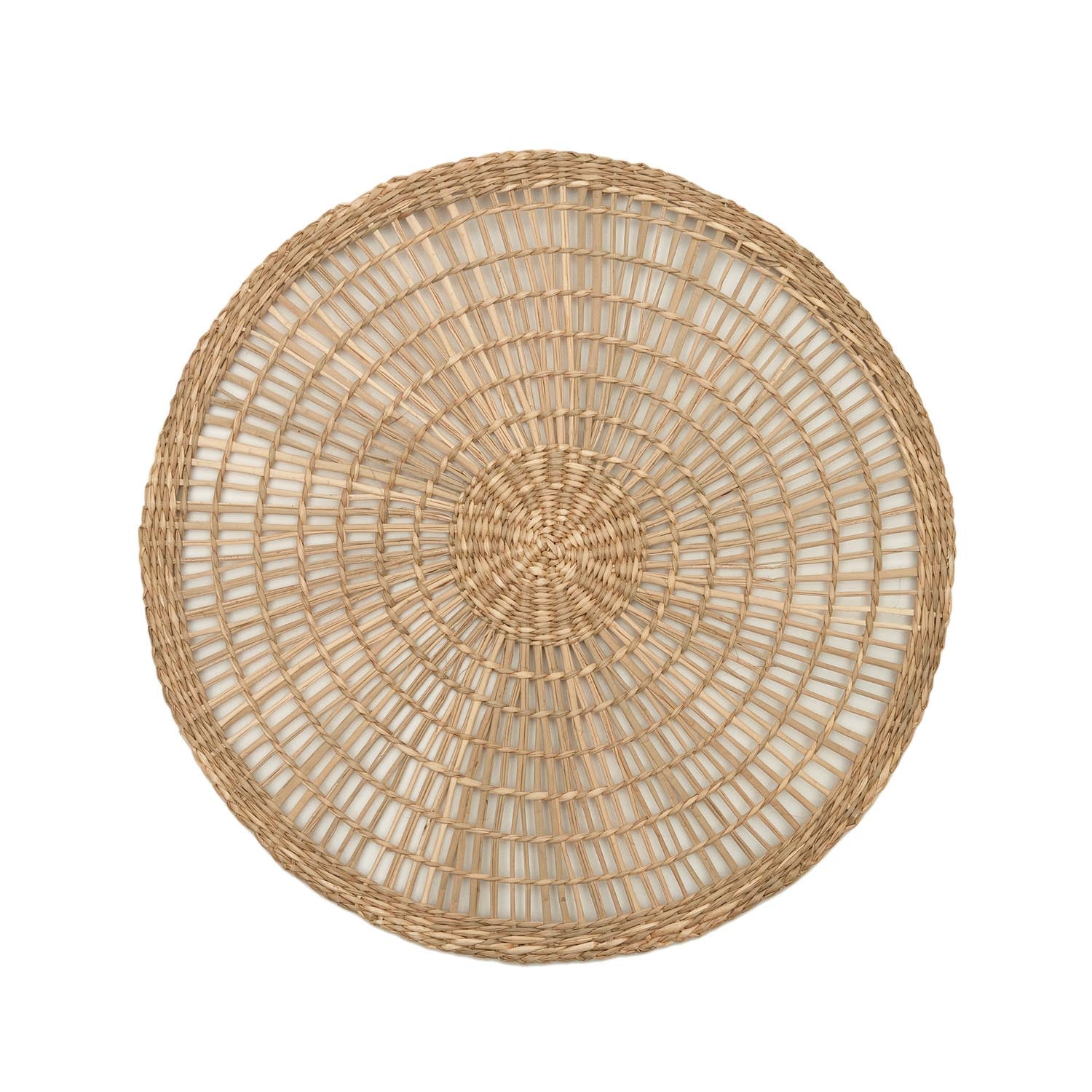 Palau Set aus 2 runden Tischsets aus Naturfasern mit natürlichem Finish 38 x 38 cm in Natur präsentiert im Onlineshop von KAQTU Design AG. Tischset ist von Kave Home