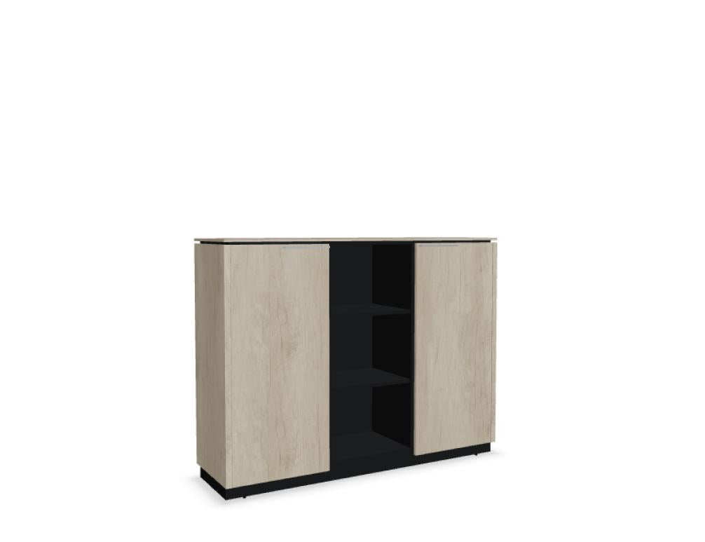 Status X3679 - Halbregal in Eiche Grau präsentiert im Onlineshop von KAQTU Design AG. Standregal ist von Mdd