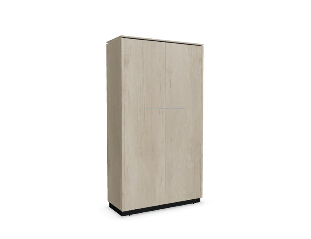 Status X52 - Kleiderschrank in Eiche Grau präsentiert im Onlineshop von KAQTU Design AG. Garderobe ist von Mdd