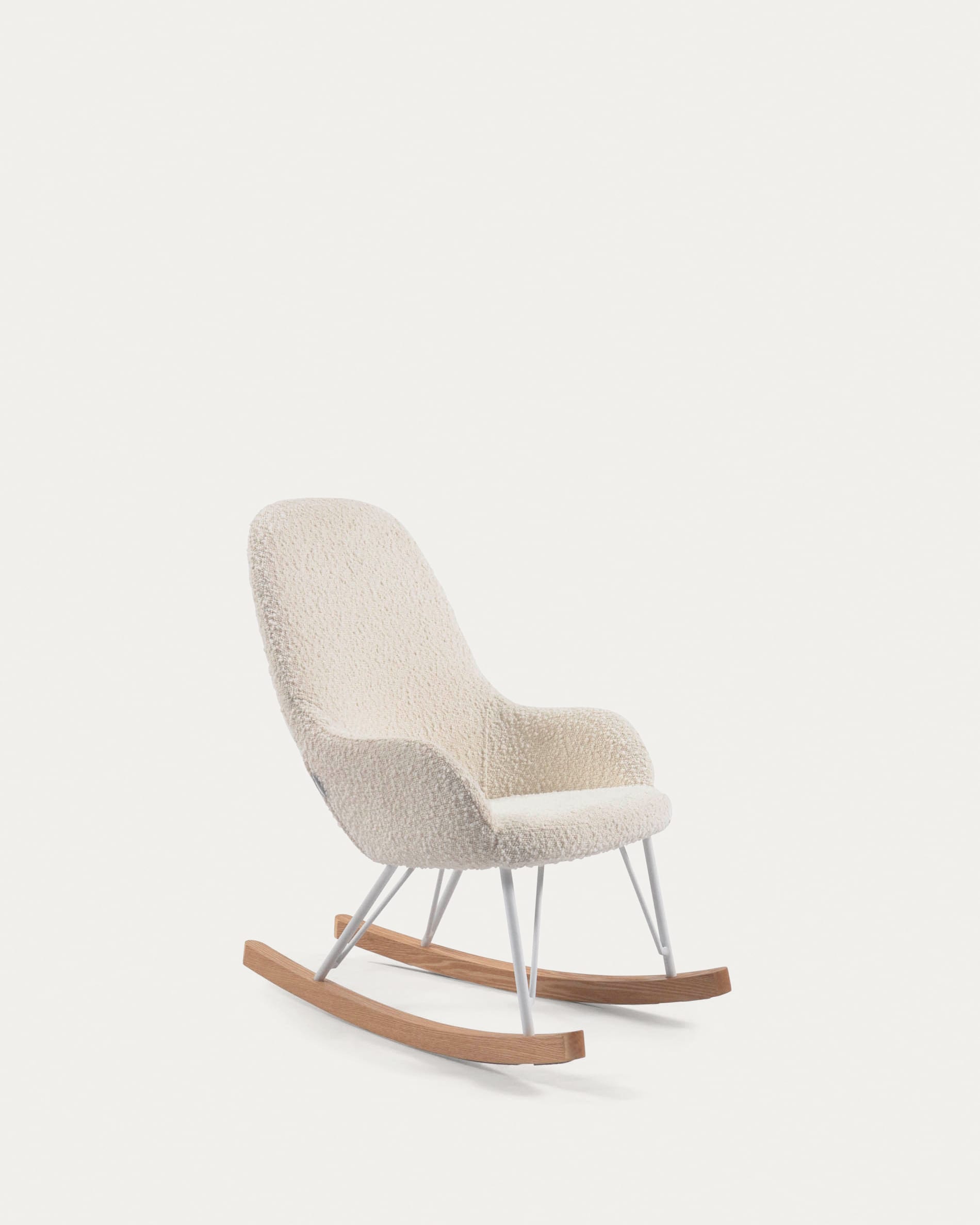 Joey rocking chair for kids with <tc>wEIS</tc> bouclé fabric upholstery