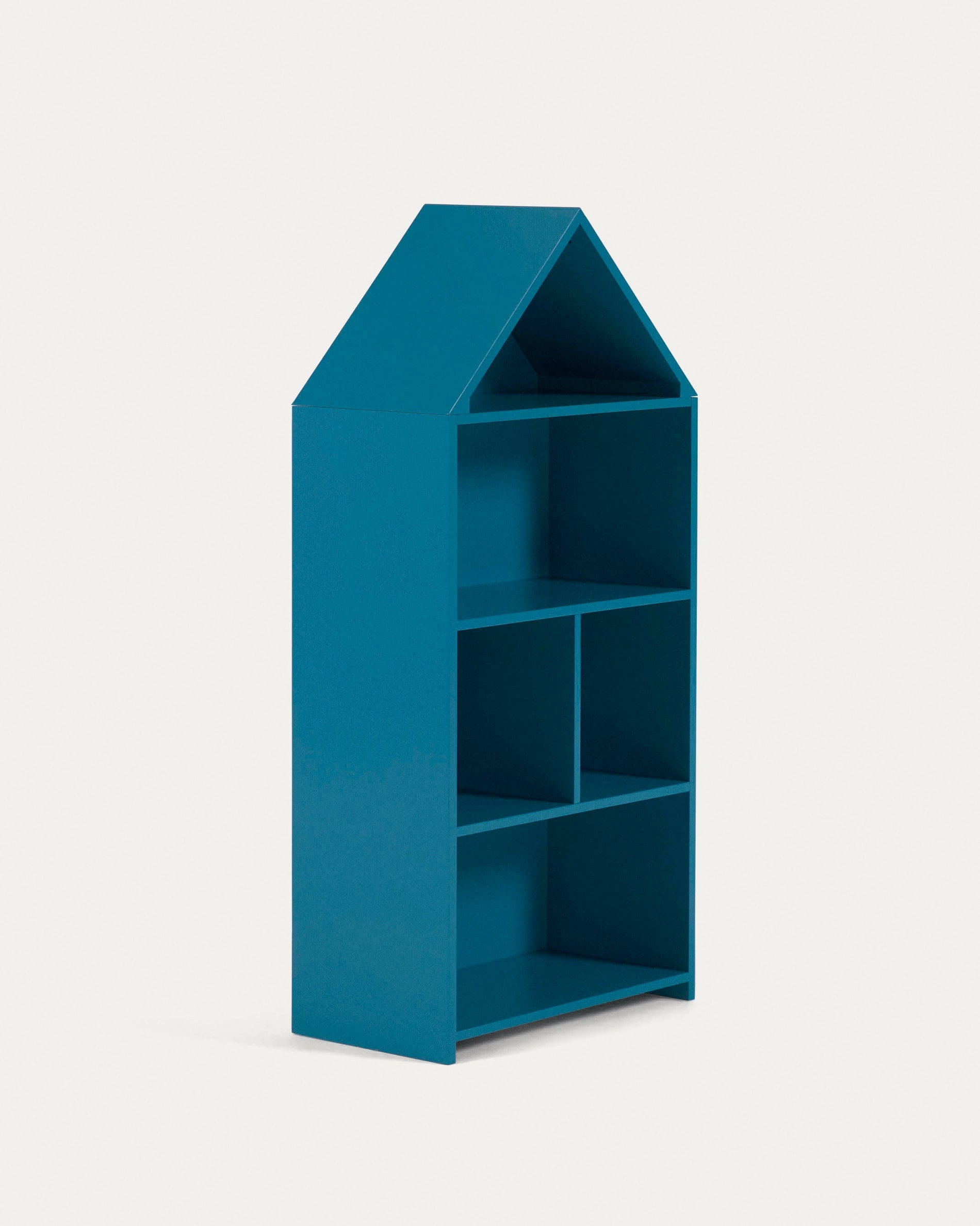 Celeste children's shelf in blue MDF, 50 x 105 cm