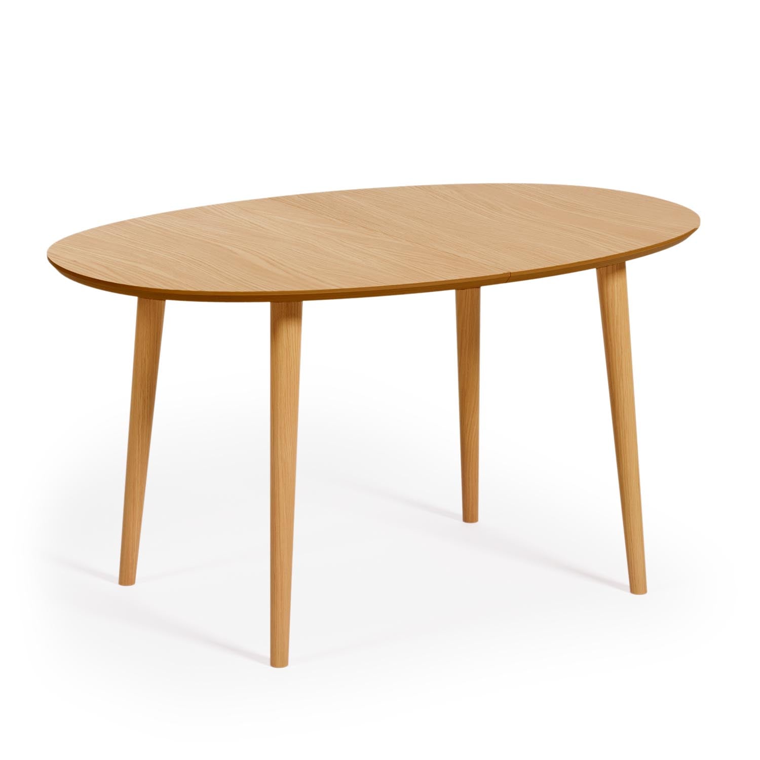 Eleganter Oqui Ausziehtisch: Eichenfurnier & Massivholz, 140-220cm.