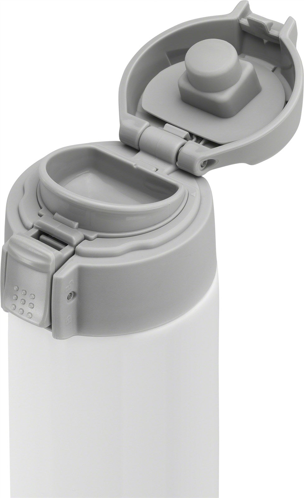 Thermo Travel Mug 450 ml, silber-weiß - KAQTU Design