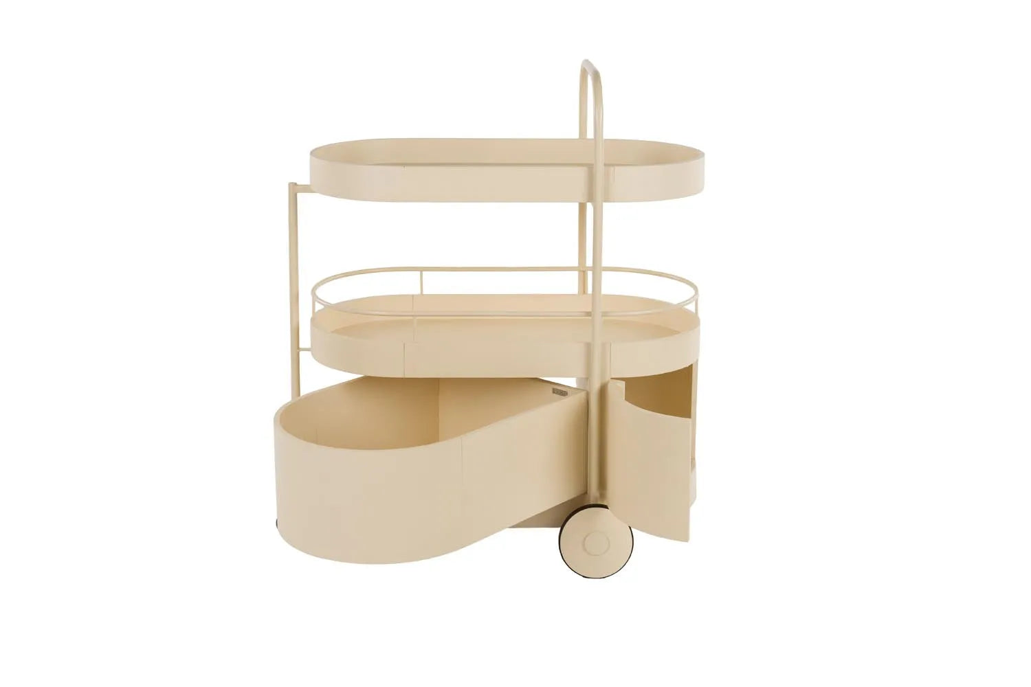 Trolley Wim in Beige präsentiert im Onlineshop von KAQTU Design AG. Servierwagen ist von Zuiver