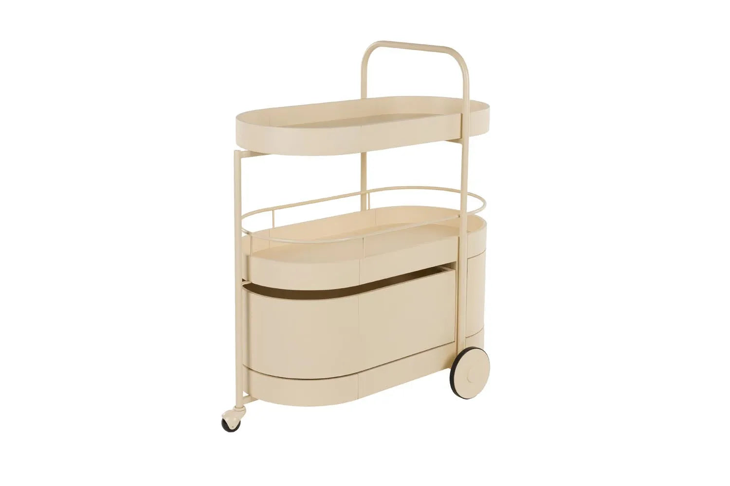 Trolley Wim in Beige präsentiert im Onlineshop von KAQTU Design AG. Servierwagen ist von Zuiver