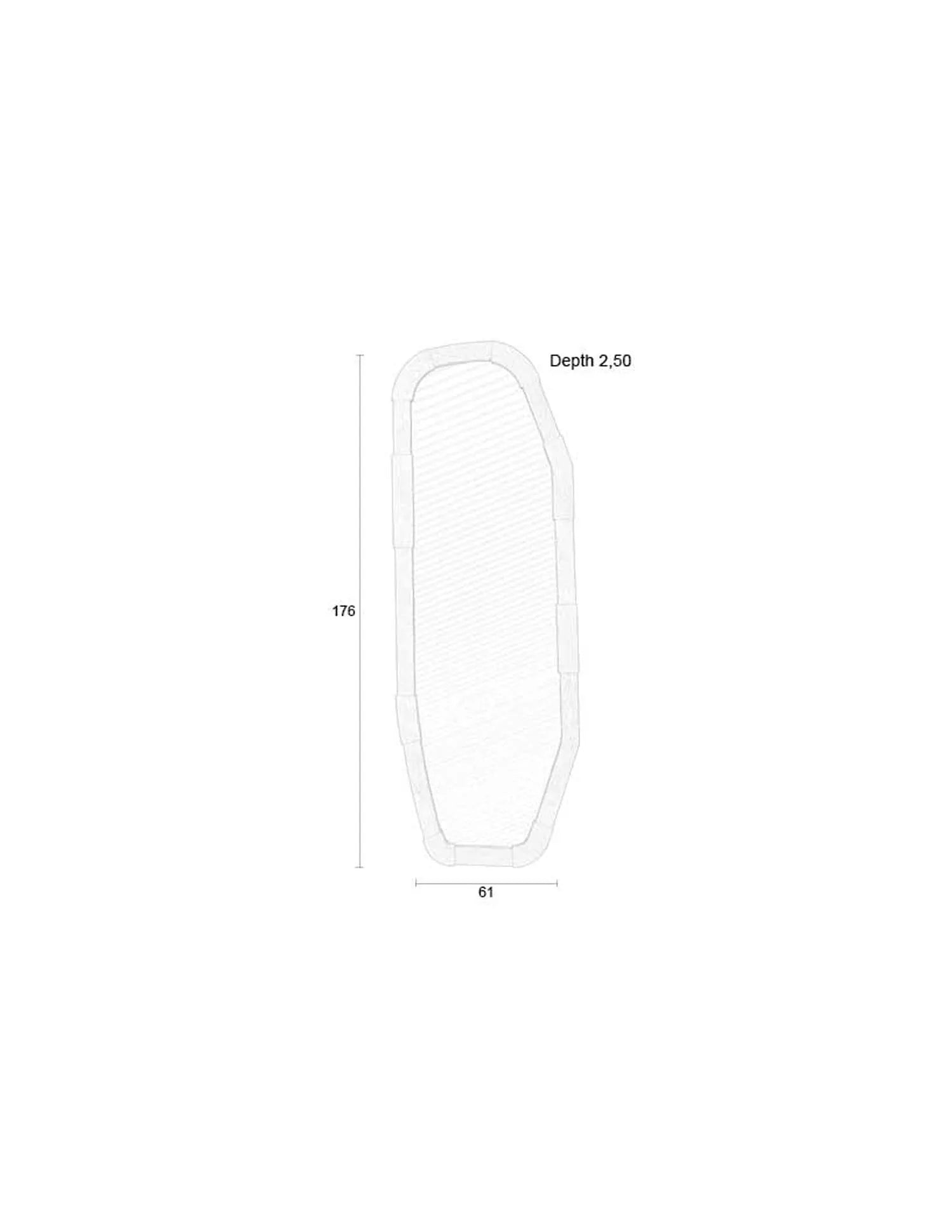 Der Reverse Mirror von Zuiver: Ein nachhaltiger, eleganter Spiegel aus Eiche, der durch sein einzigartiges Design besticht.