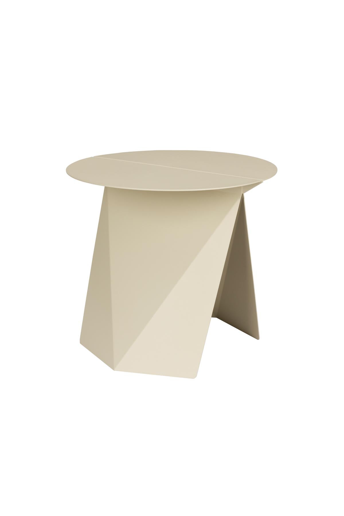 Beistelltisch Foldy in beige präsentiert im Onlineshop von KAQTU Design AG. Beistelltisch ist von Zuiver