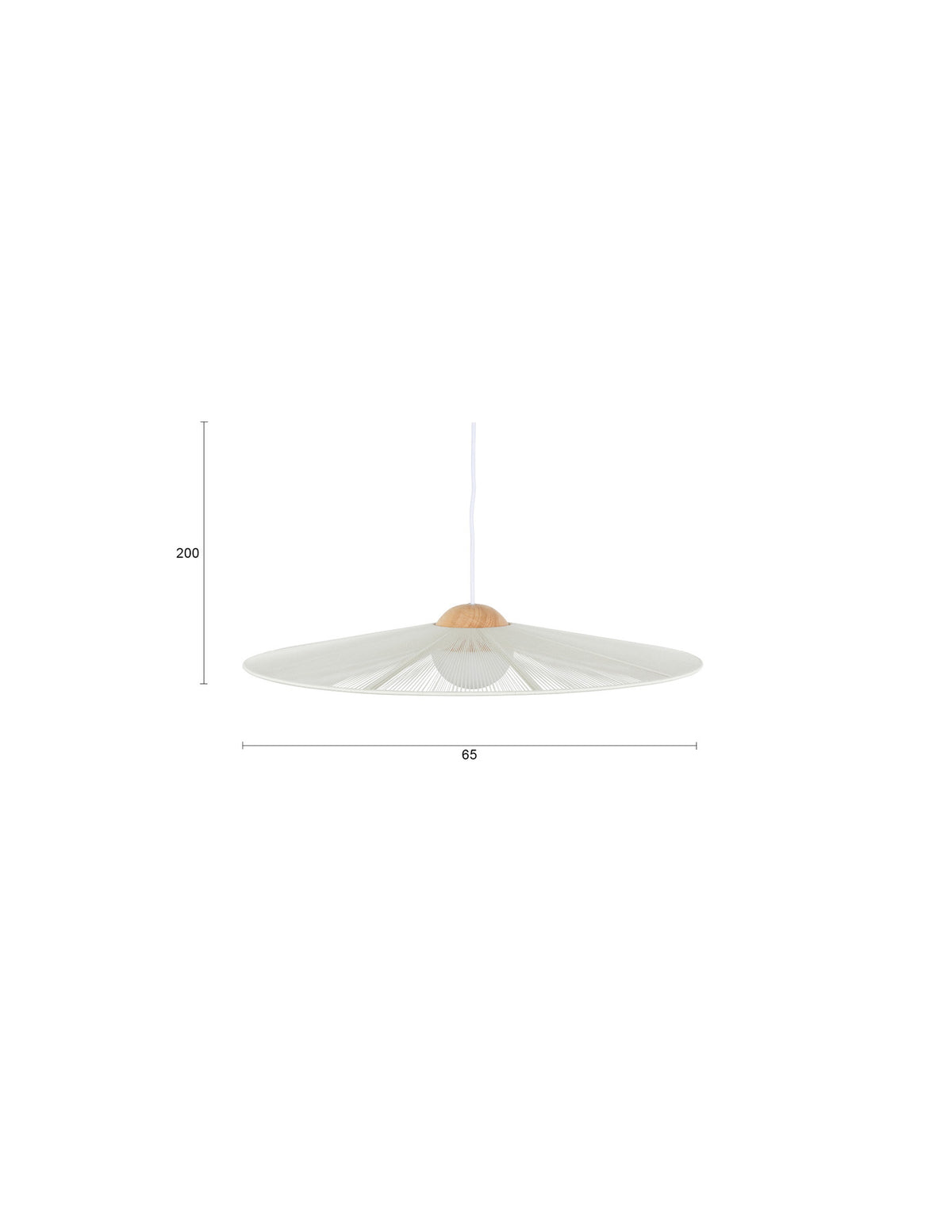 Pendelleuchte Belle S von Zuiver mit Schirm aus gesponnenem Seil am Kabel