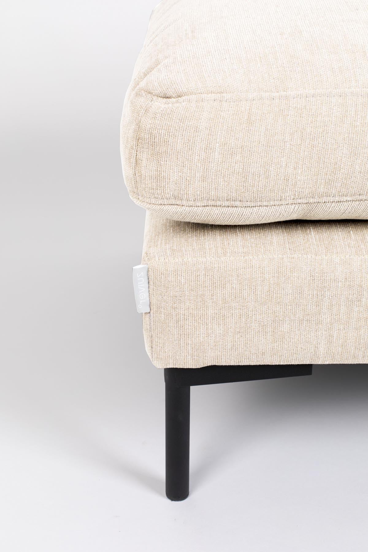 Hocker Summer in Creme präsentiert im Onlineshop von KAQTU Design AG. Pouf ist von Zuiver