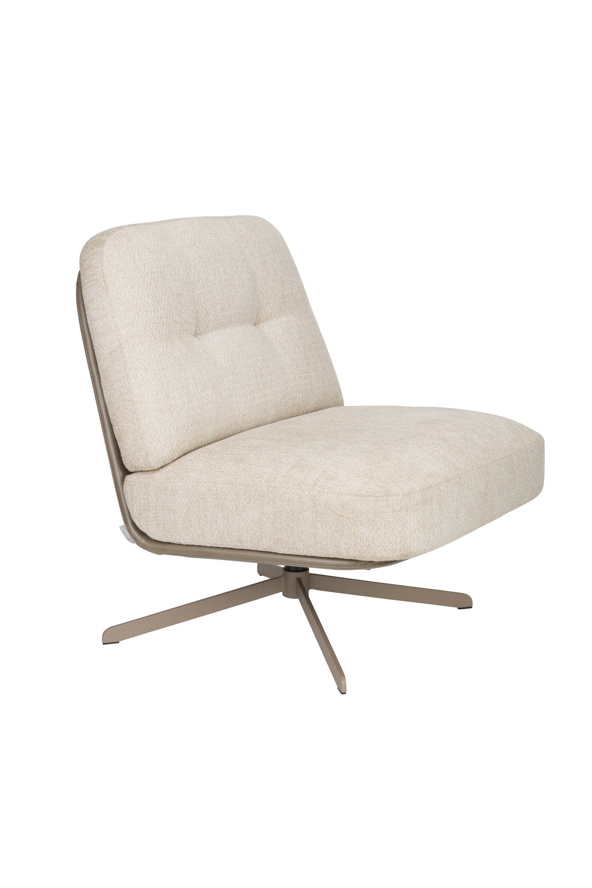 Sessel Benjamin in beige präsentiert im Onlineshop von KAQTU Design AG. Drehsessel ist von Zuiver