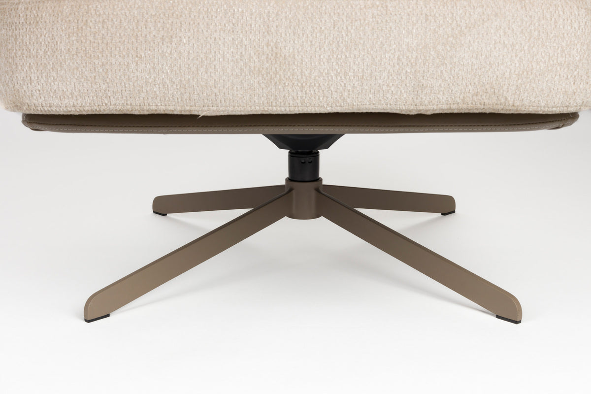 Sessel Benjamin in beige präsentiert im Onlineshop von KAQTU Design AG. Drehsessel ist von Zuiver