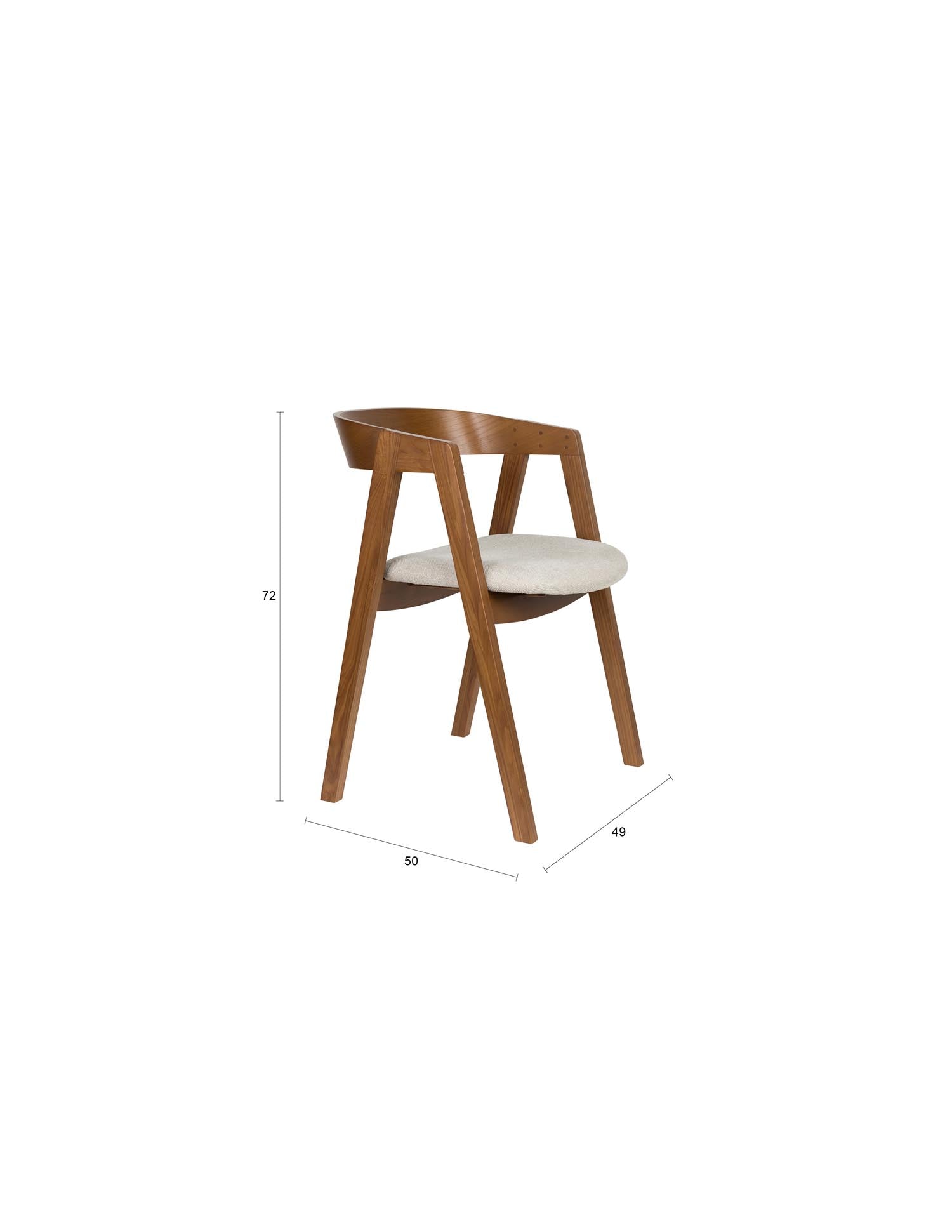 Entdecken Sie den Stuhl Mads von Zuiver – ein stilvolles Design aus robustem Eschenholz, das Gemütlichkeit und Eleganz in jeden Raum bringt.