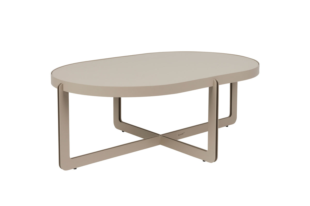 Couchtisch Centre Oval in beige präsentiert im Onlineshop von KAQTU Design AG. Couchtisch ist von Zuiver