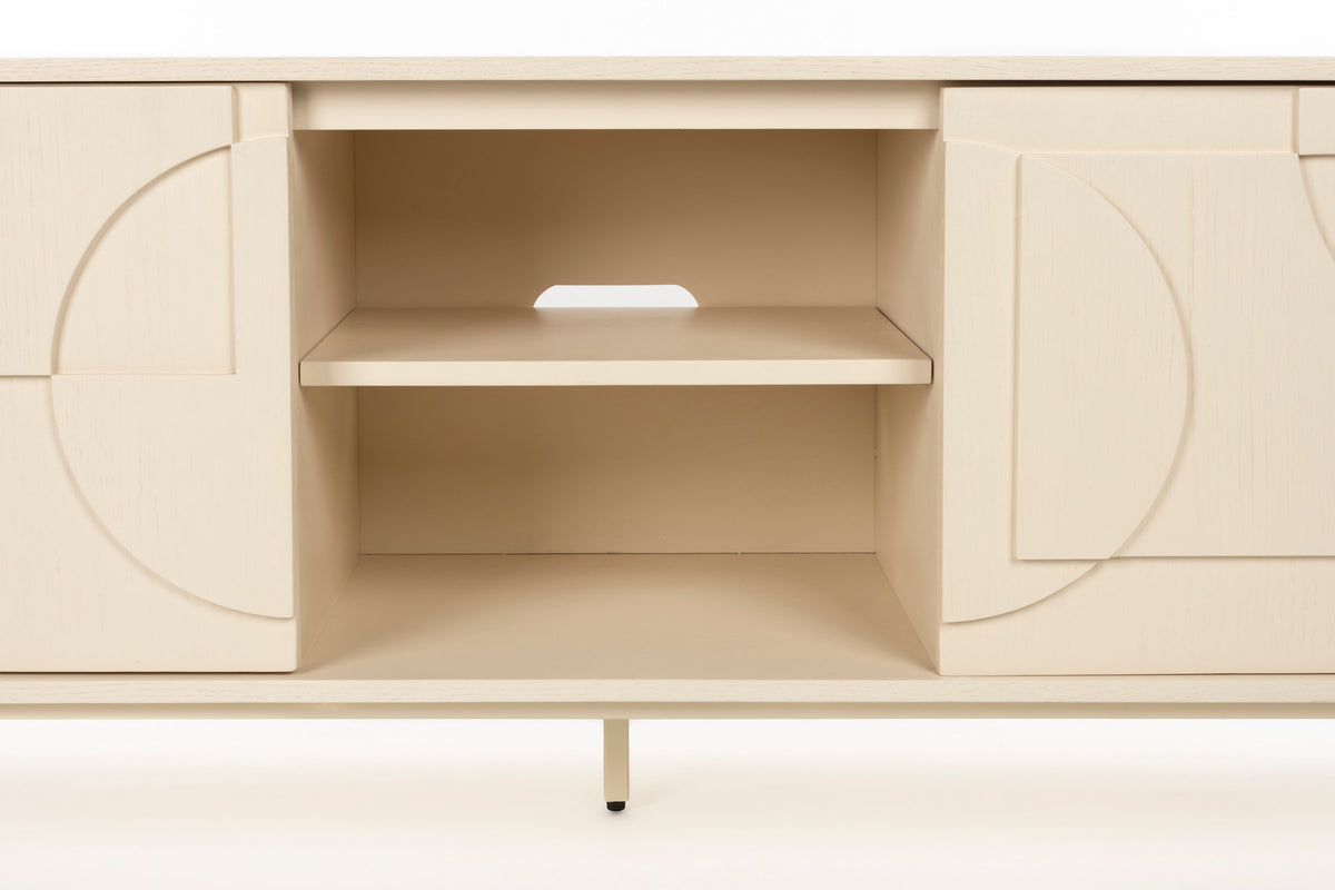 Sideboard Faces in beige präsentiert im Onlineshop von KAQTU Design AG. Sideboard ist von Zuiver