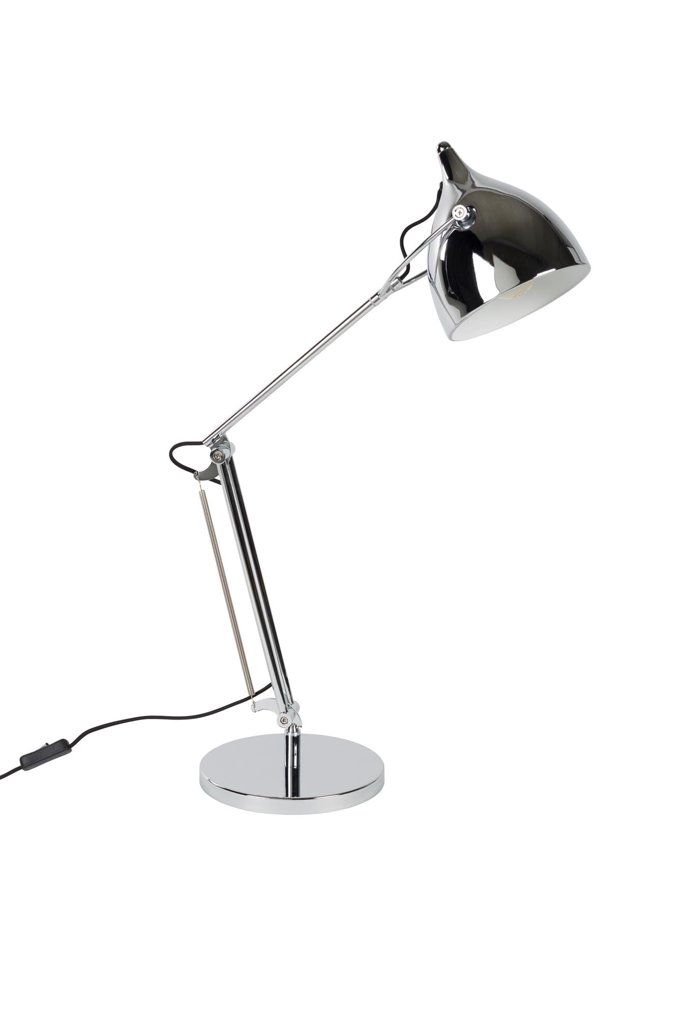 Schreibtischleuchte Reader Chrome in Silber präsentiert im Onlineshop von KAQTU Design AG. Tischleuchte ist von Zuiver