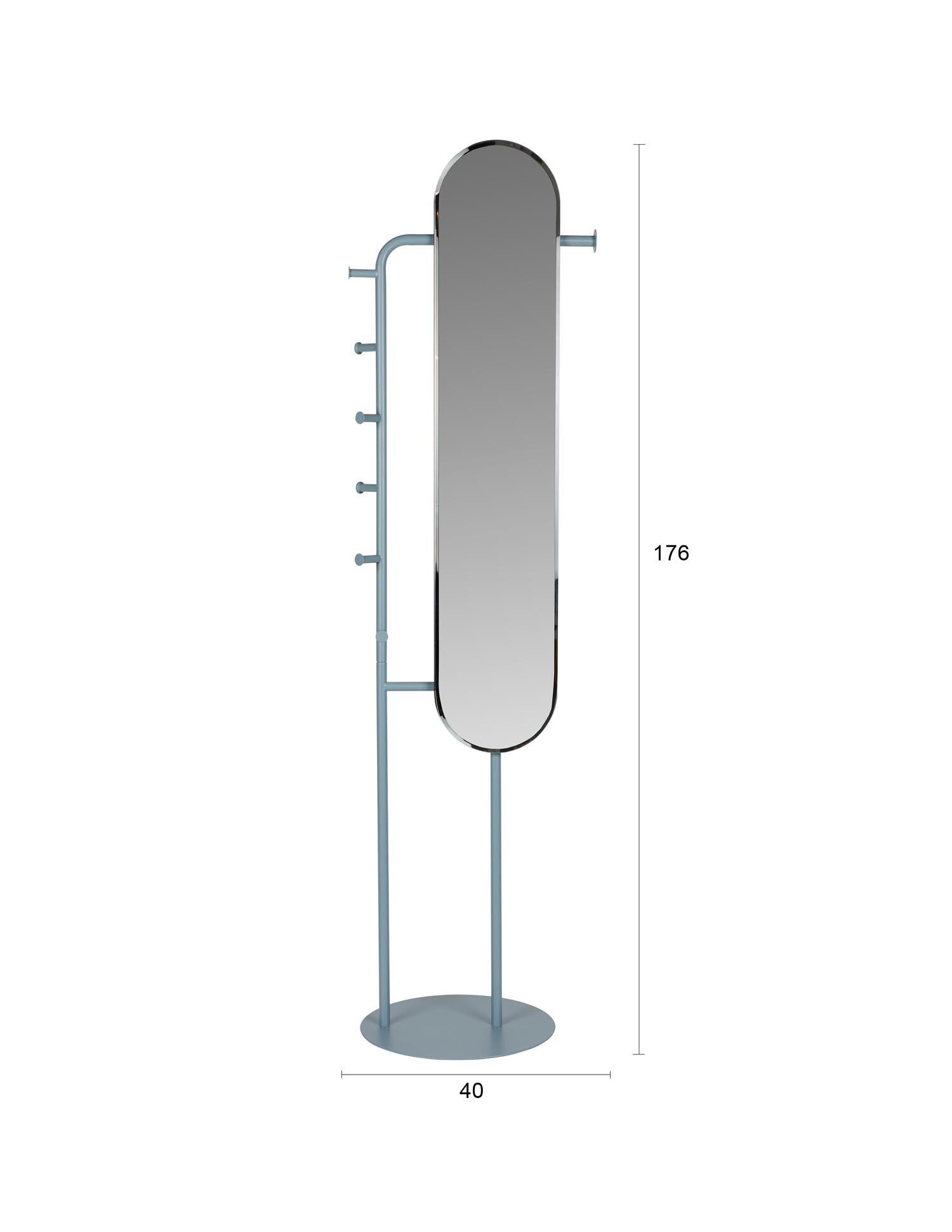 Entdecken Sie den Vero Blue Standspiegel von Zuiver – ein stilvolles Accessoire, das Funktionalität und modernes Design vereint. Perfekt für jedes Zuhause!