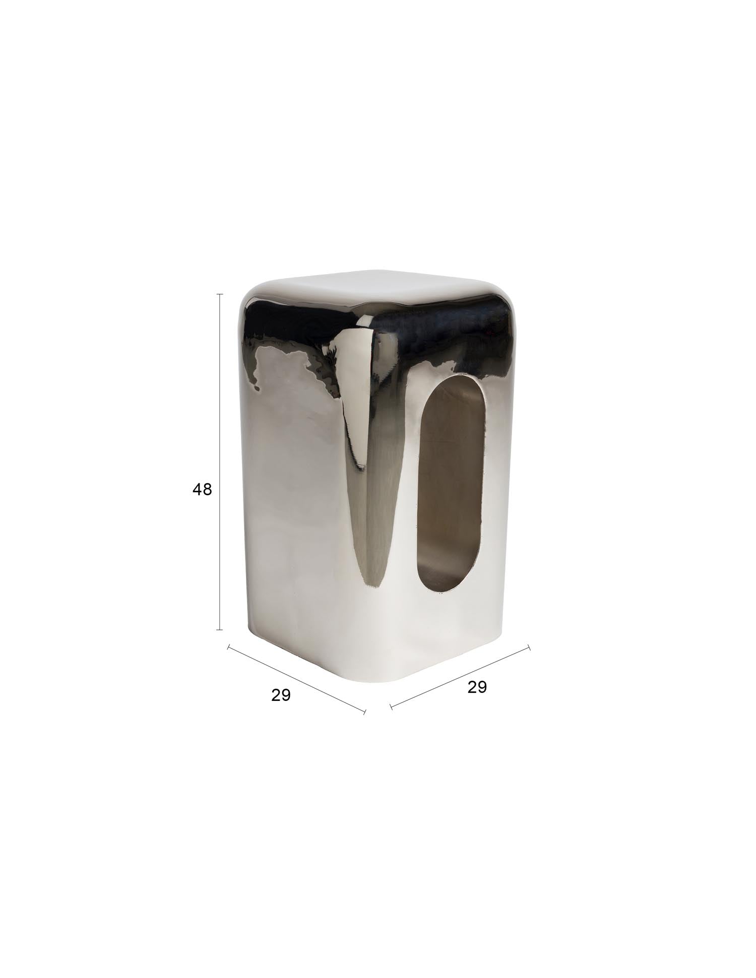 Hocker Creek in Chrome präsentiert im Onlineshop von KAQTU Design AG. Hocker ist von Zuiver