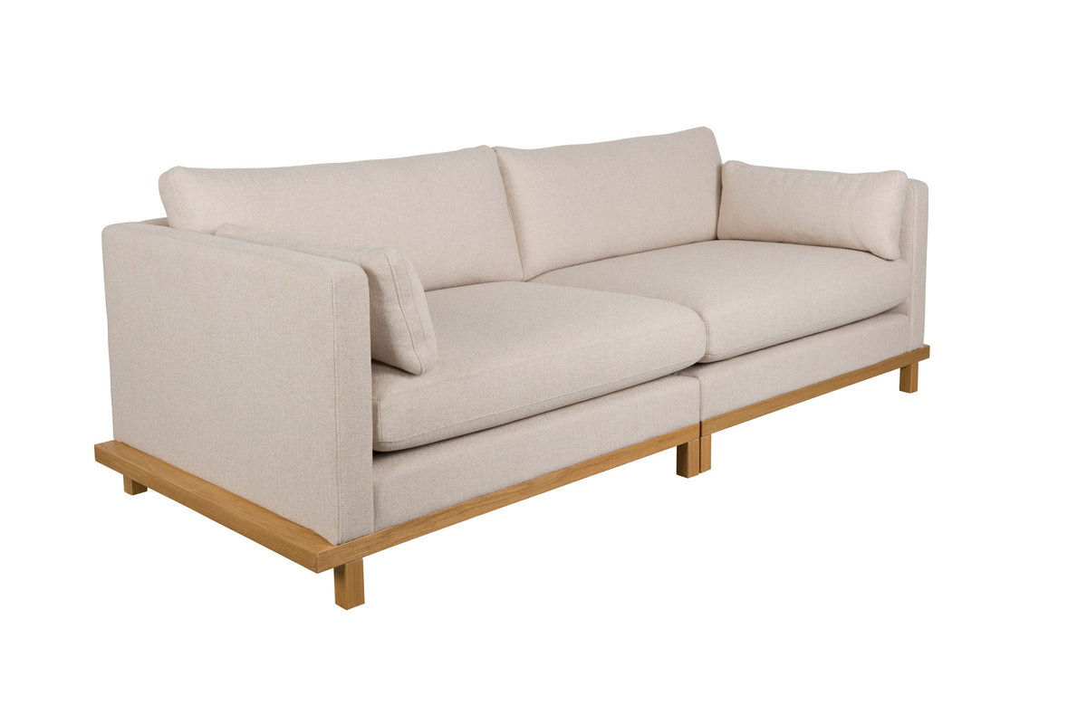 Sofa Blossom 3-Sitzer in Creme präsentiert im Onlineshop von KAQTU Design AG. 3er Sofa ist von Zuiver