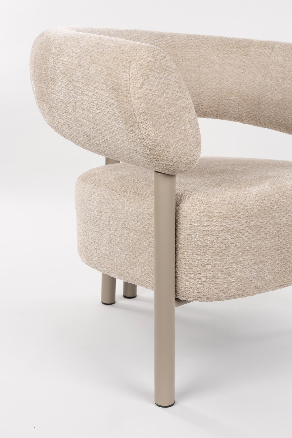Sessel Heels in beige präsentiert im Onlineshop von KAQTU Design AG. Sessel ist von Zuiver