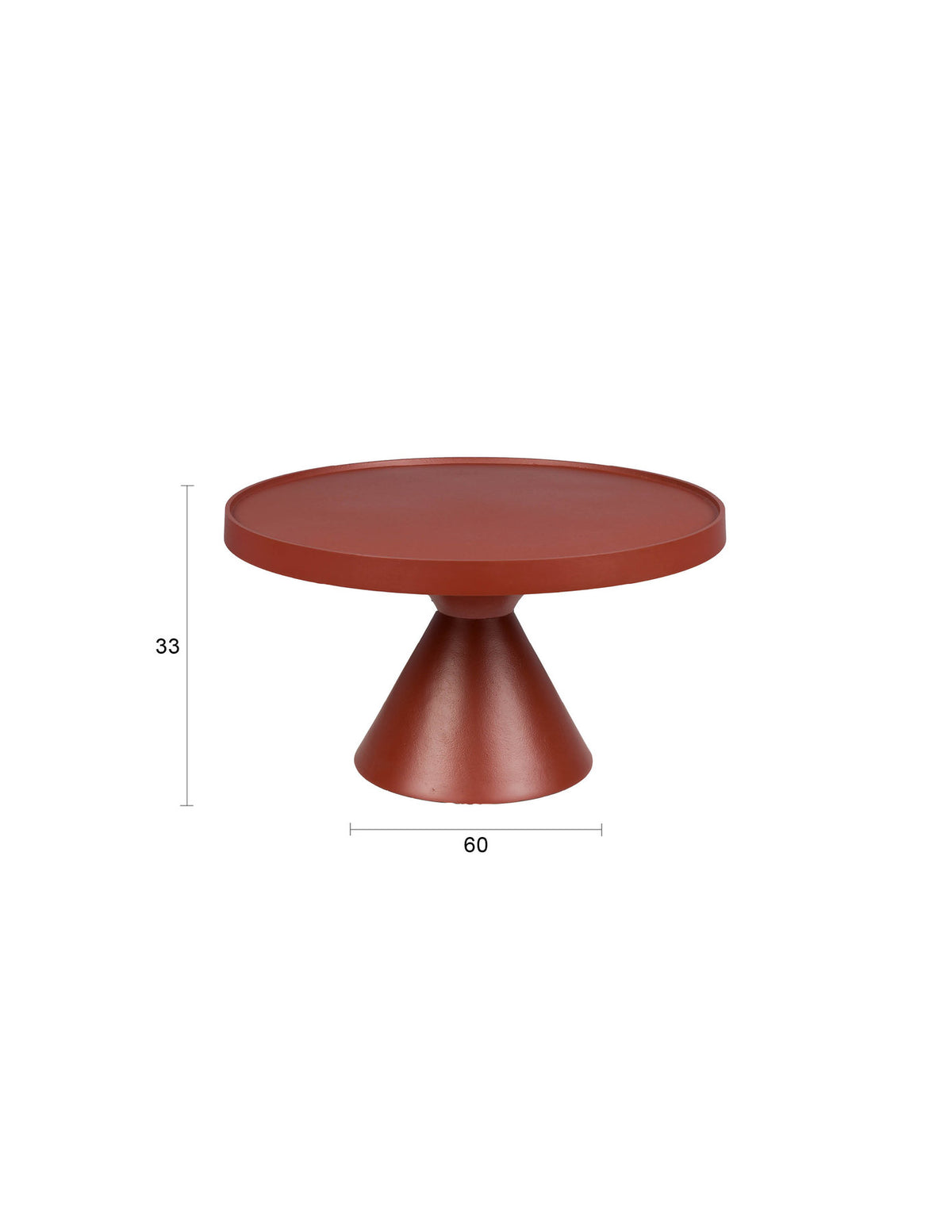 Coffee Table Floss in Rot präsentiert im Onlineshop von KAQTU Design AG. Couchtisch ist von Zuiver