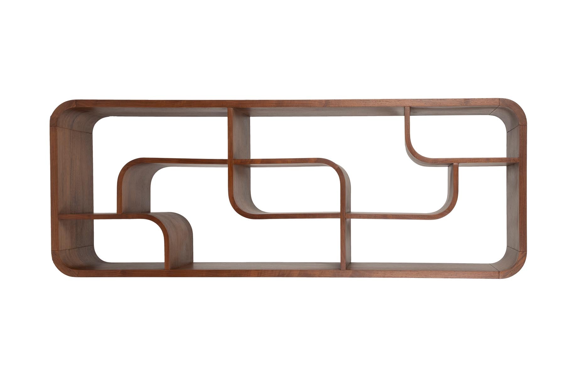 Seven Regal in Braun präsentiert im Onlineshop von KAQTU Design AG. Cabinet ist von Zuiver