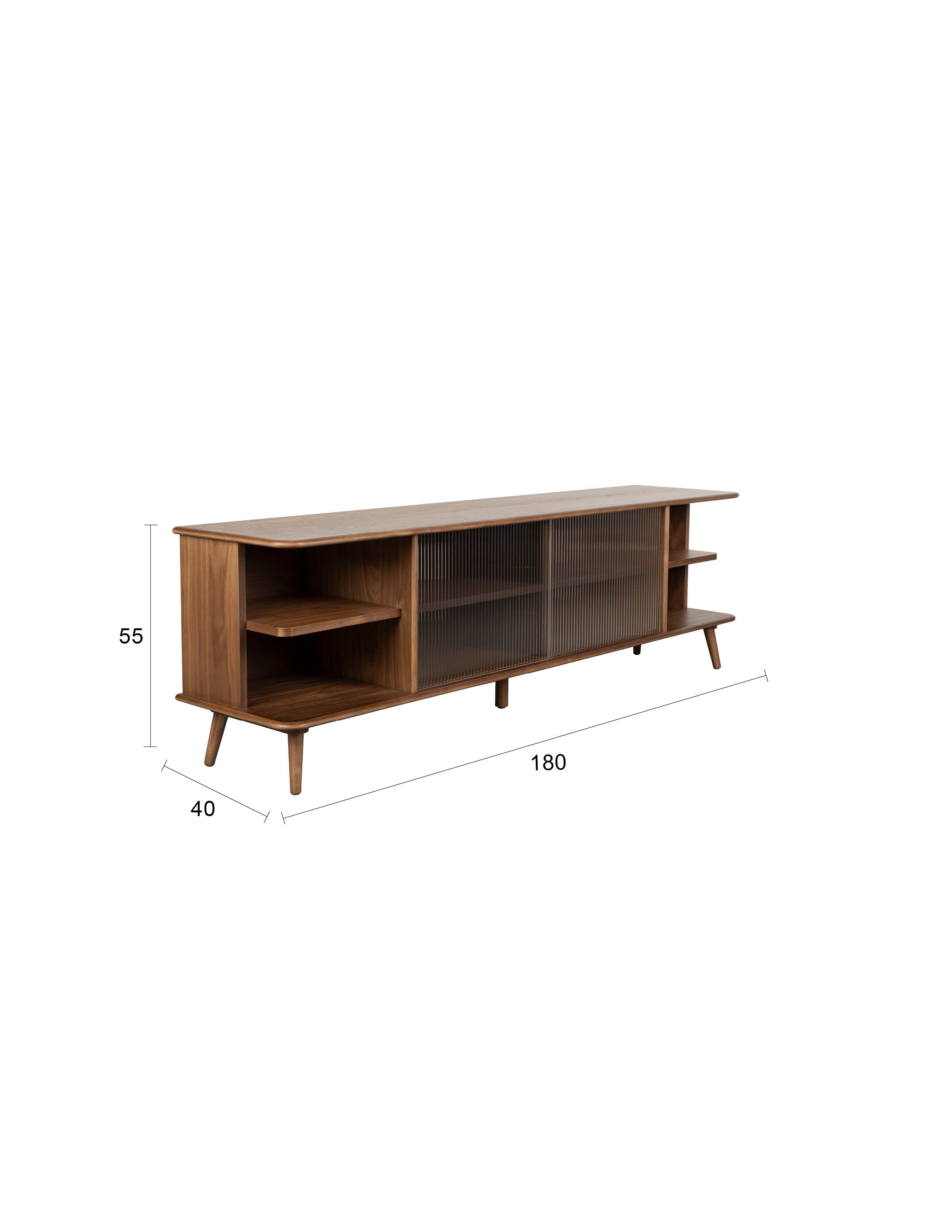 Sideboard Rise in Braun präsentiert im Onlineshop von KAQTU Design AG. Sideboards ist von Zuiver