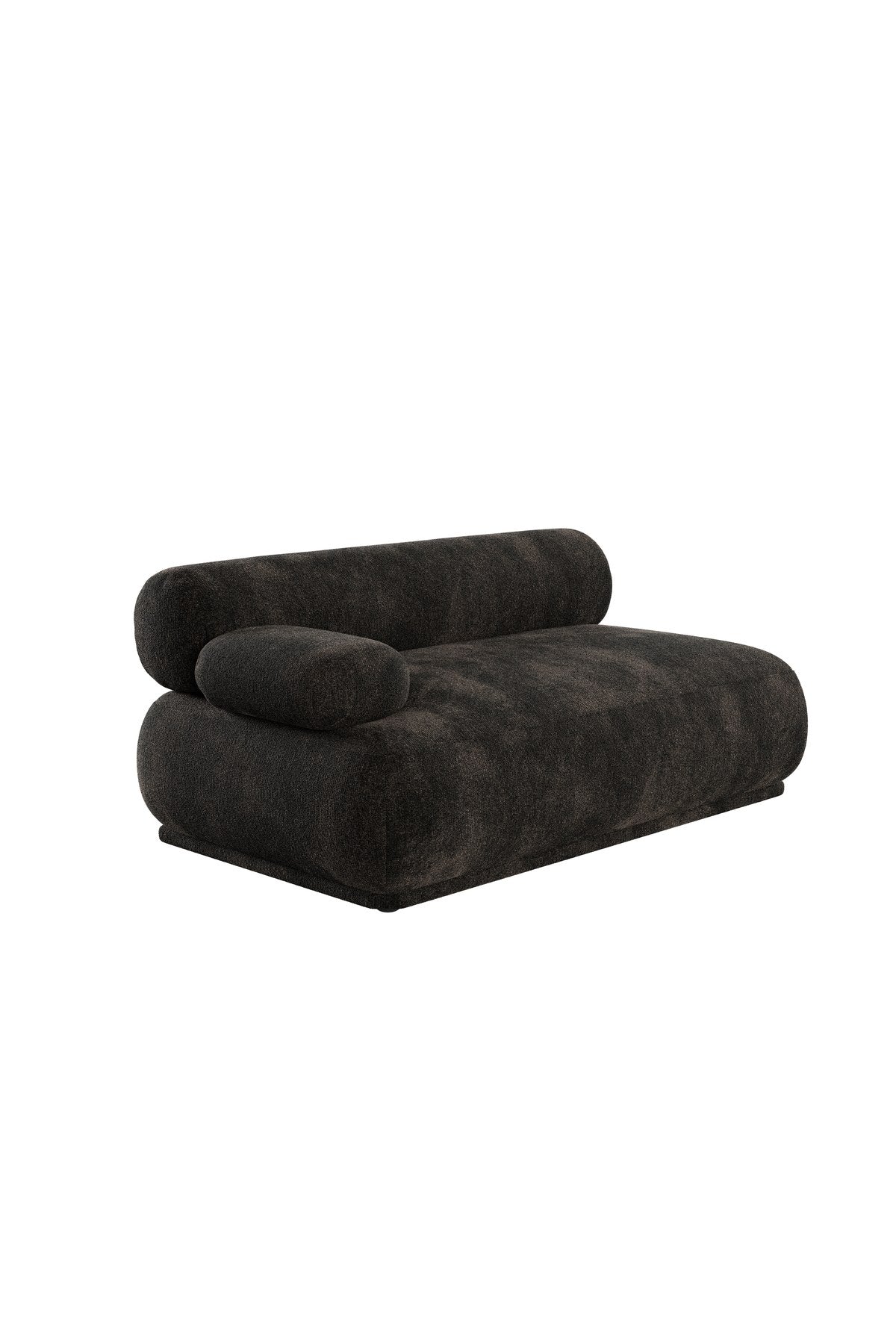 Sofa-Element Rembrandt mit linker Armlehne von Zuiver in Dunkelbraun, gepolstert mit Polyesterbezug und Schaumfüllung, modulares Design.