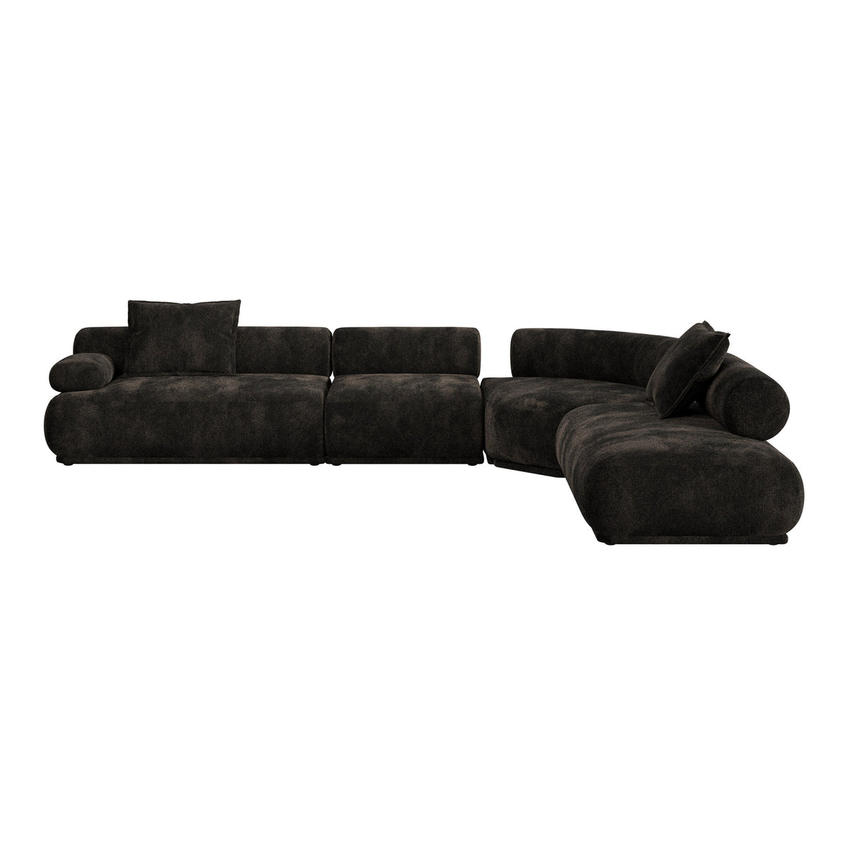 Sofa Rembrandt 7.5-Sitzer Links in Braun präsentiert im Onlineshop von KAQTU Design AG. Ecksofa ist von Zuiver
