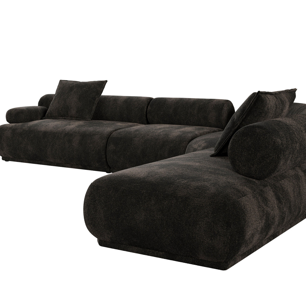 Sofa Rembrandt 7.5-Sitzer Links in Braun präsentiert im Onlineshop von KAQTU Design AG. Ecksofa ist von Zuiver