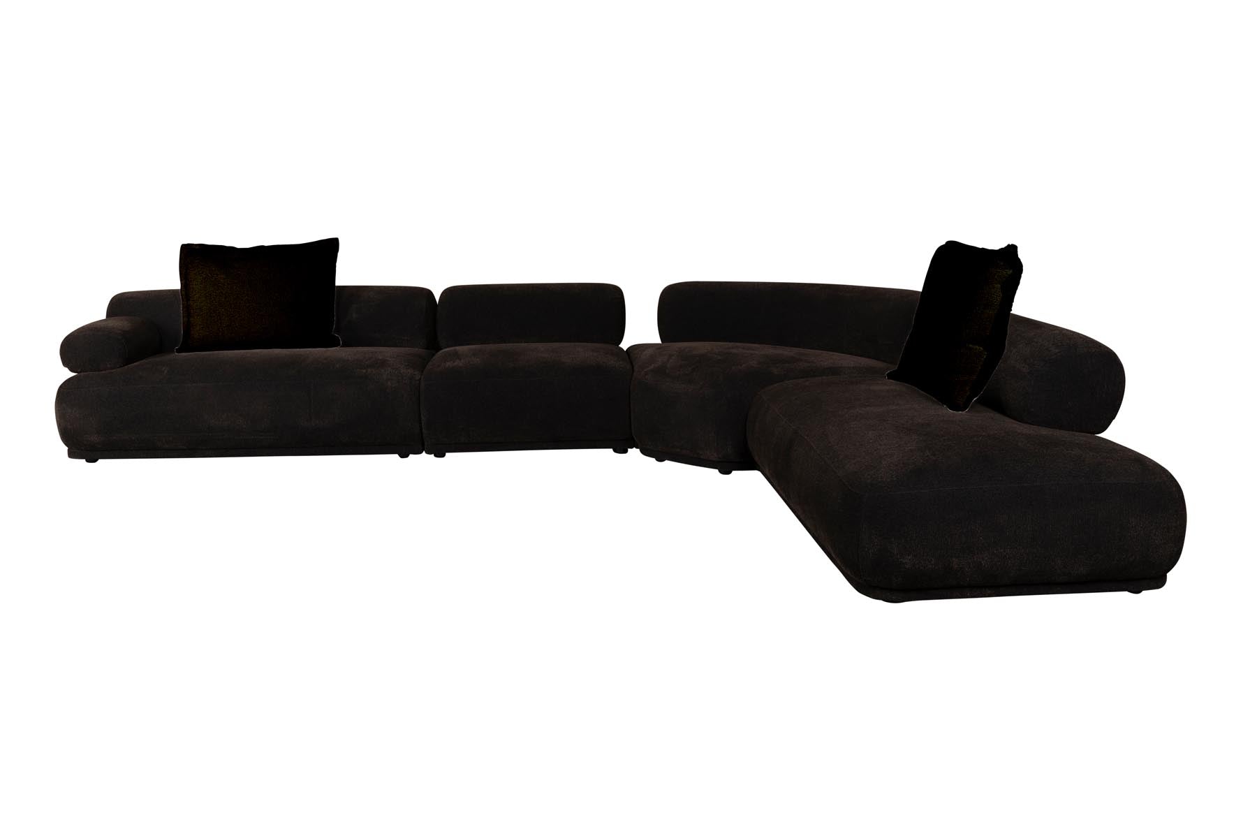 Sofa Rembrandt 7.5-Sitzer Links in Braun präsentiert im Onlineshop von KAQTU Design AG. Ecksofa ist von Zuiver