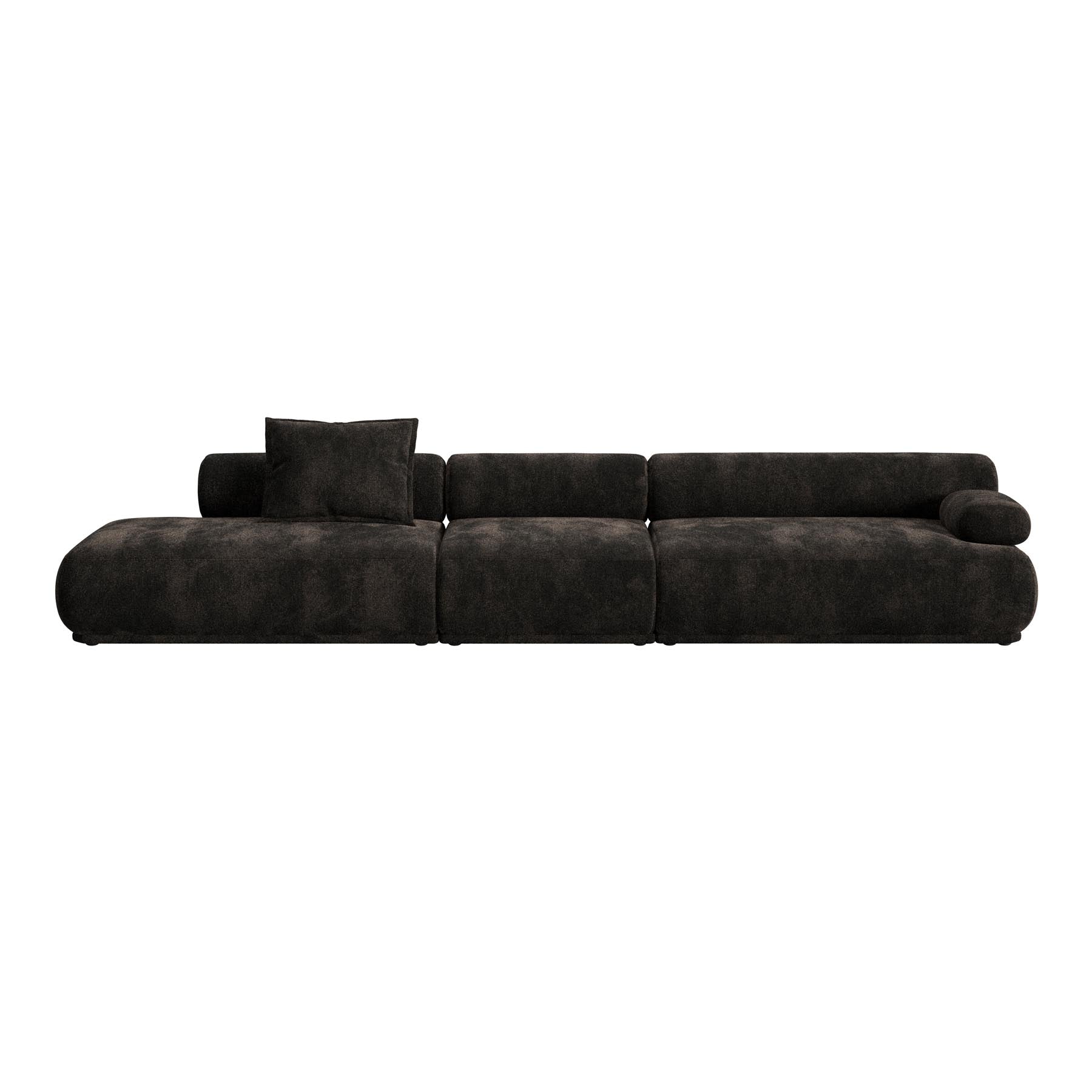Sofa Rembrandt 4.5-Sitzer Rechts in Braun präsentiert im Onlineshop von KAQTU Design AG. 4er Sofa ist von Zuiver