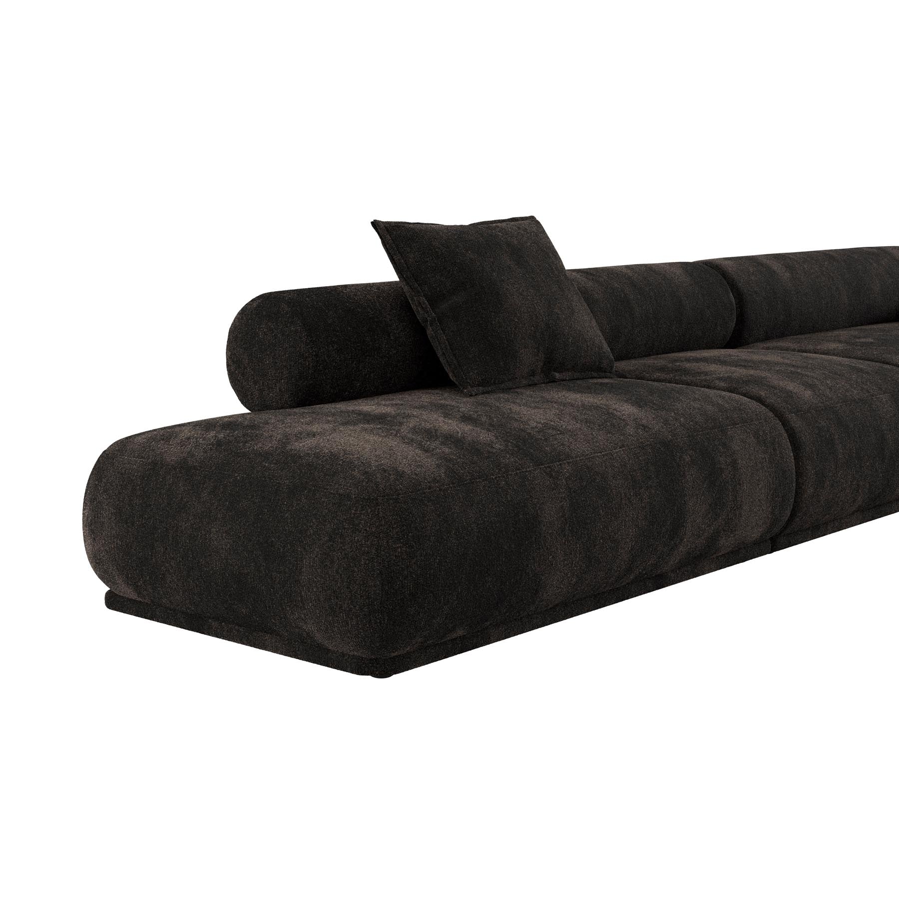 Sofa Rembrandt 4.5-Sitzer Rechts in Braun präsentiert im Onlineshop von KAQTU Design AG. 4er Sofa ist von Zuiver
