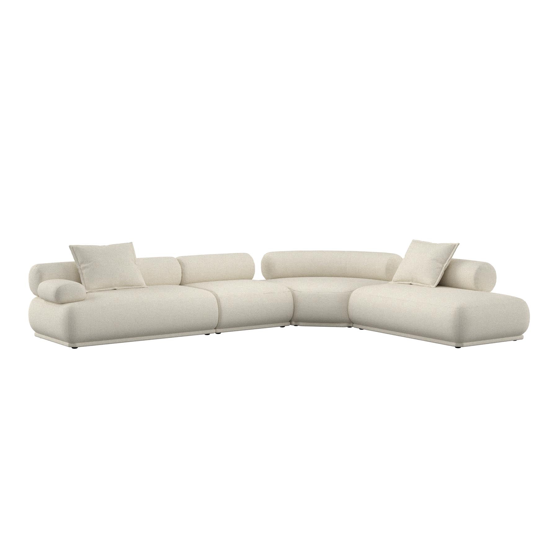 Sofa Rembrandt 7.5-Sitzer Links in Beige präsentiert im Onlineshop von KAQTU Design AG. Ecksofa ist von Zuiver