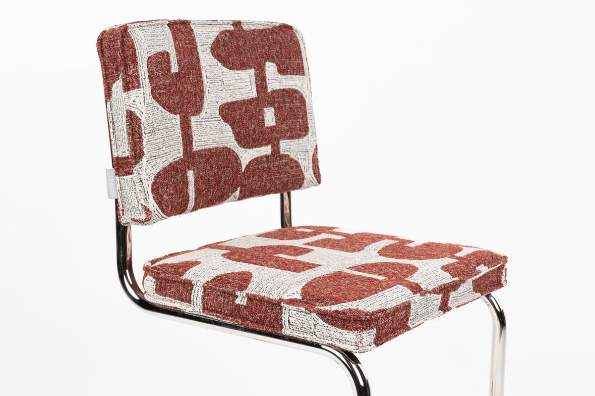 Stuhl Ridge in Deco Rot präsentiert im Onlineshop von KAQTU Design AG. Stuhl ist von Zuiver