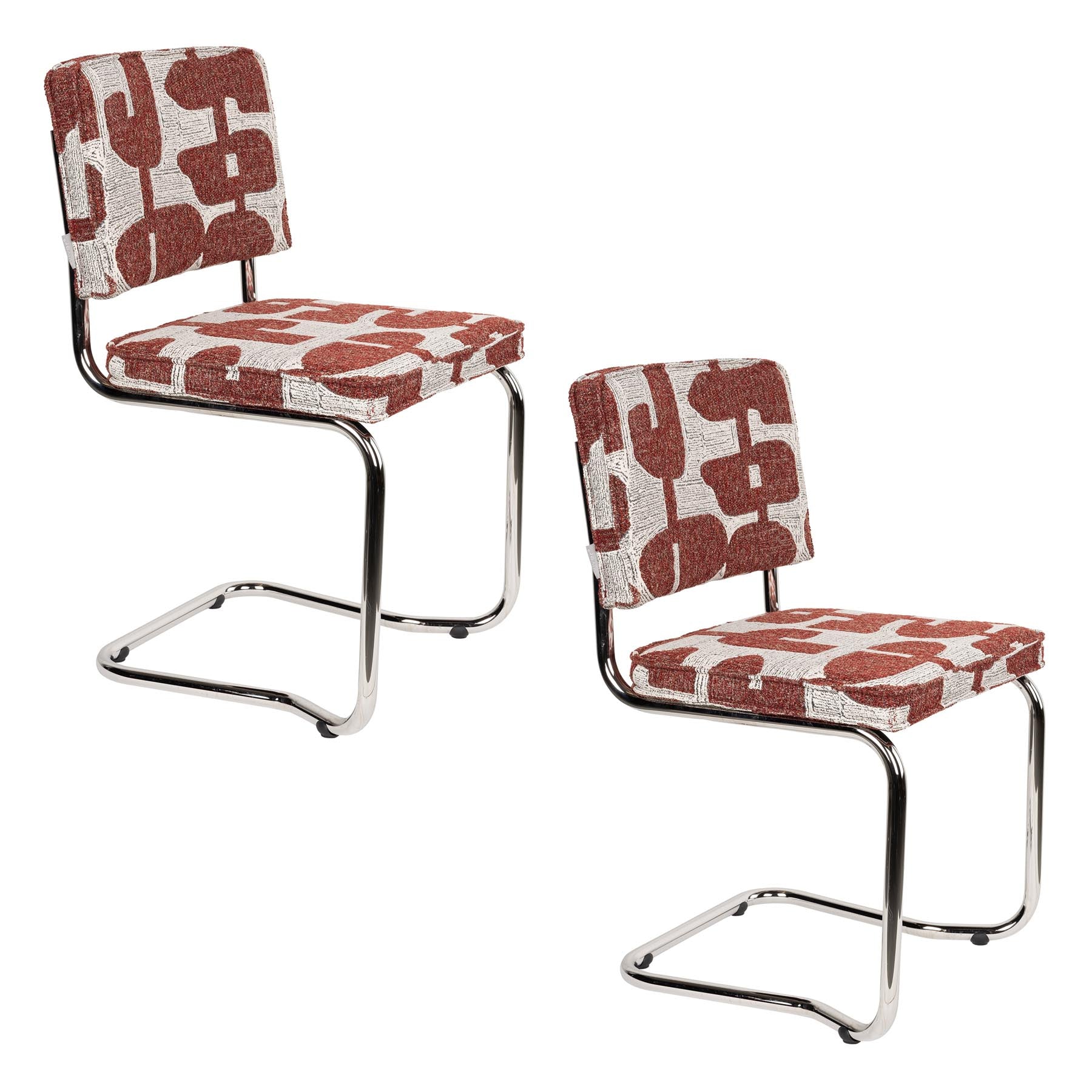 Stuhl Ridge Kink Soft in Rot präsentiert im Onlineshop von KAQTU Design AG. Stuhl ist von Zuiver