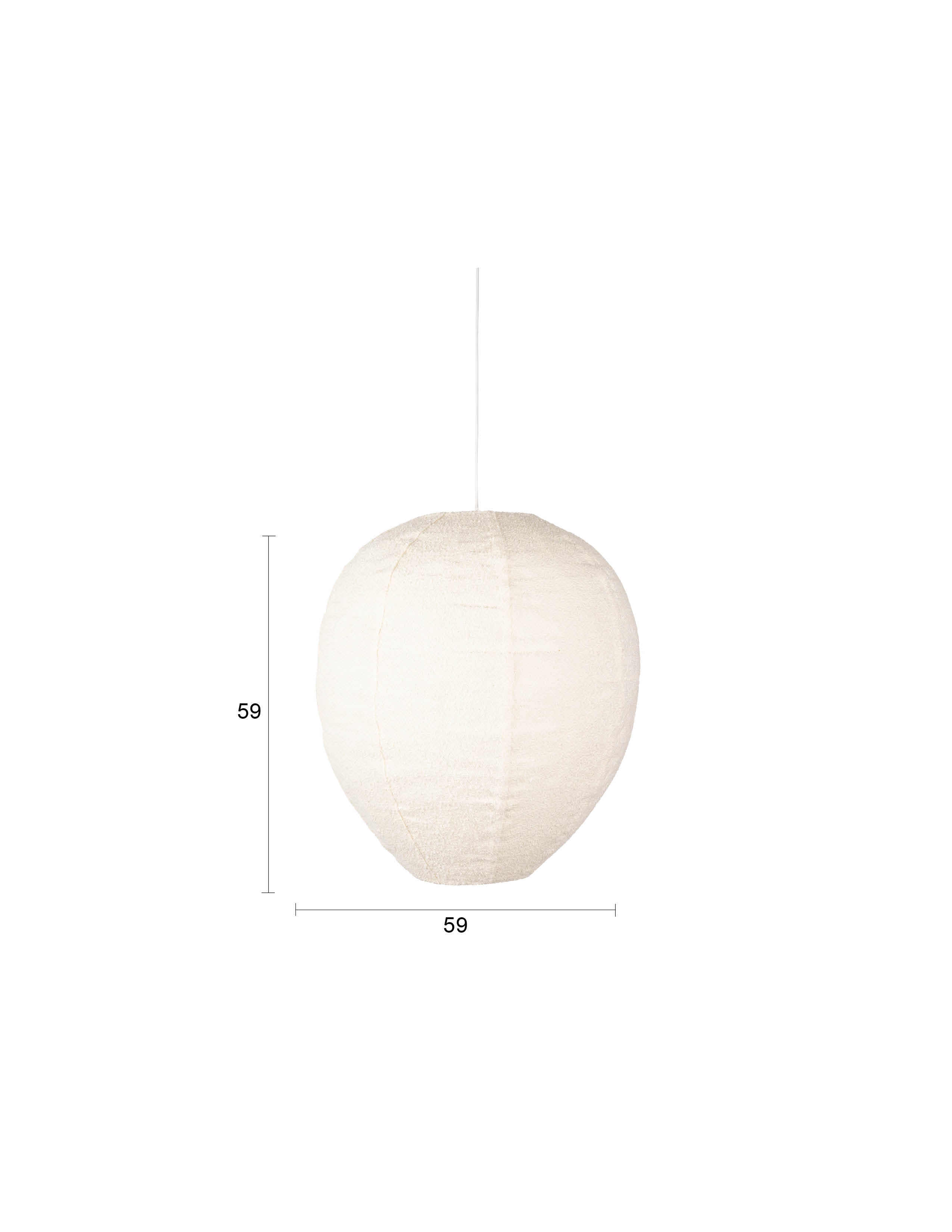 Pendelleuchte Cocoon in Creme präsentiert im Onlineshop von KAQTU Design AG. Pendelleuchte ist von Zuiver