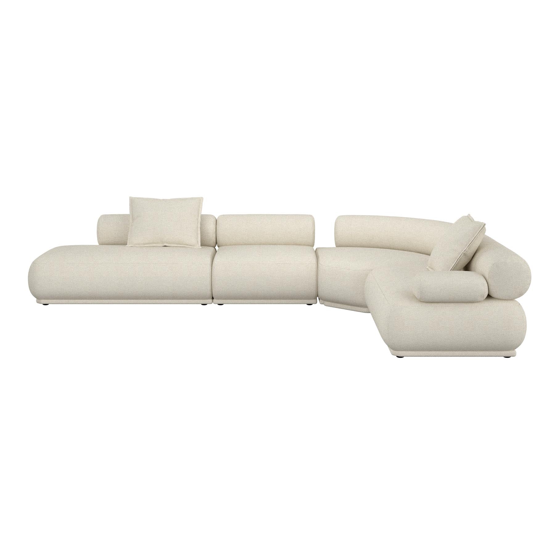 Sofa Rembrandt 7.5-Sitzer Rechts in Beige präsentiert im Onlineshop von KAQTU Design AG. Ecksofa ist von Zuiver