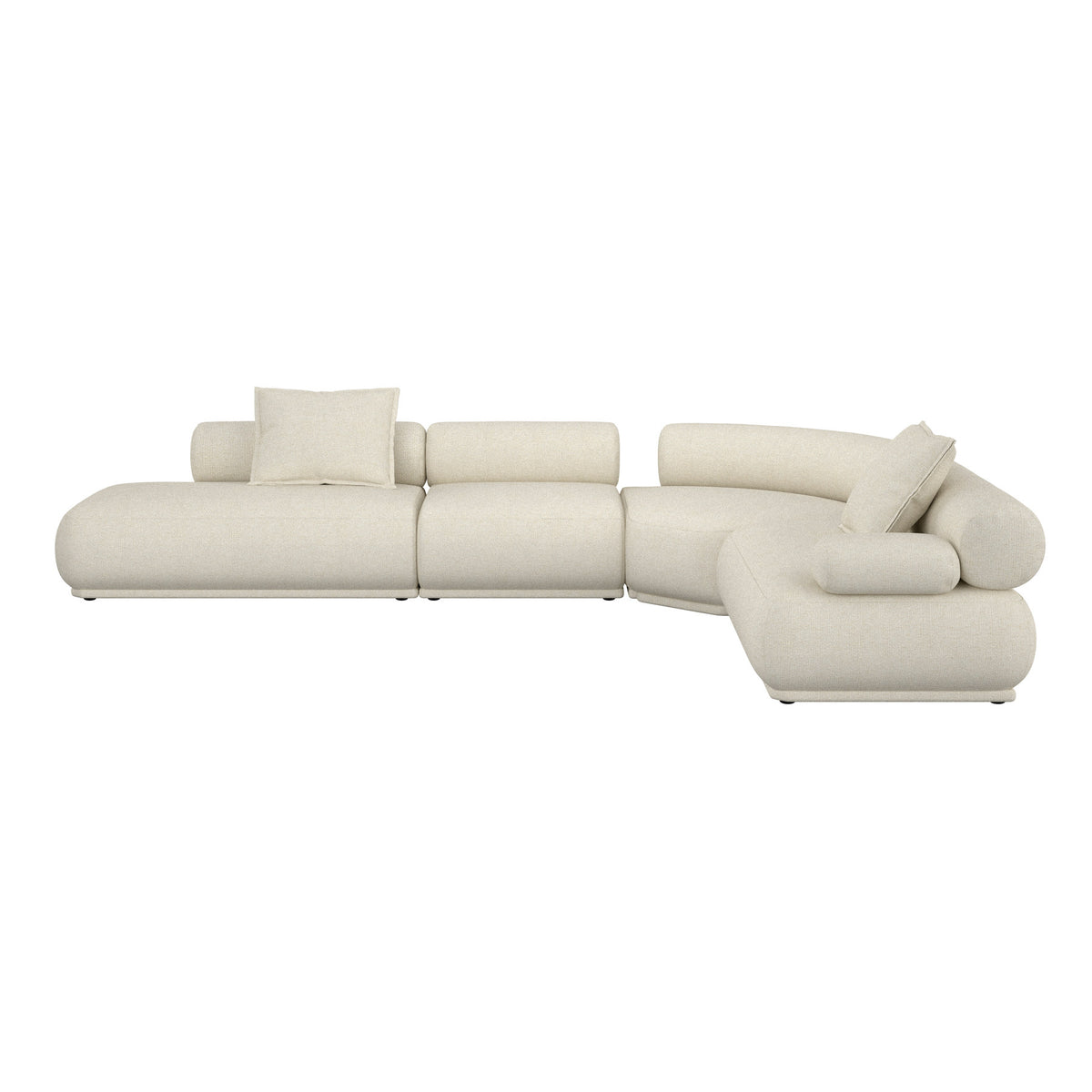 Sofa Rembrandt 7.5-Sitzer Rechts in beige präsentiert im Onlineshop von KAQTU Design AG. Ecksofa ist von Zuiver