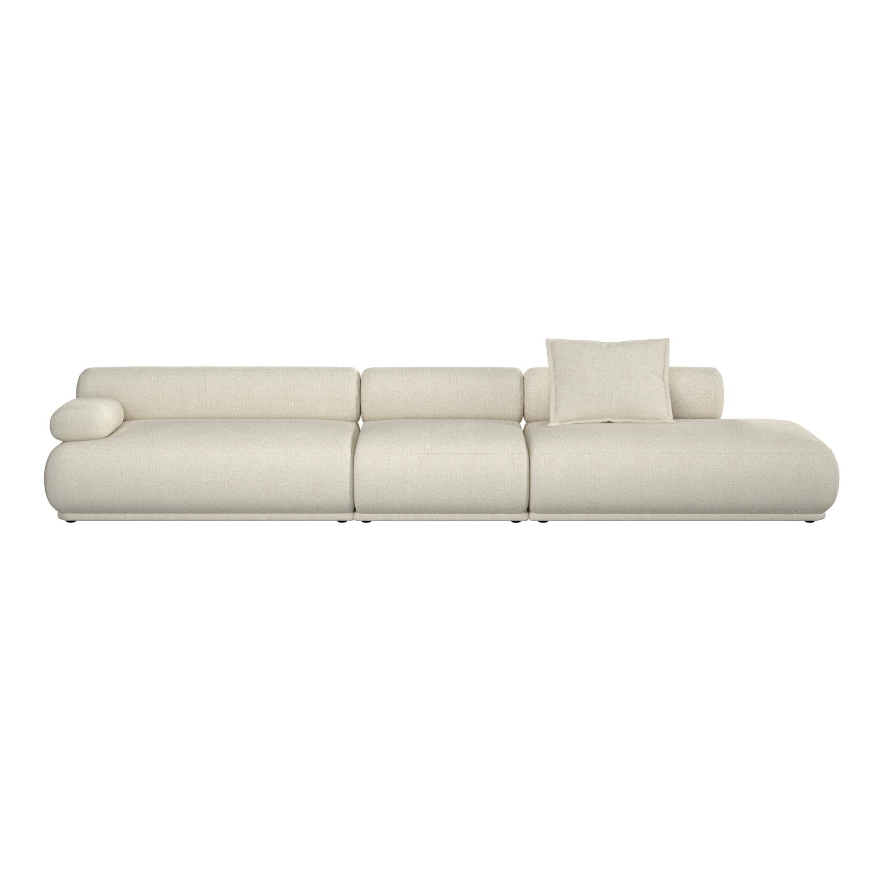 Sofa Rembrandt 4.5-Sitzer links in Beige präsentiert im Onlineshop von KAQTU Design AG. 4er Sofa ist von Zuiver
