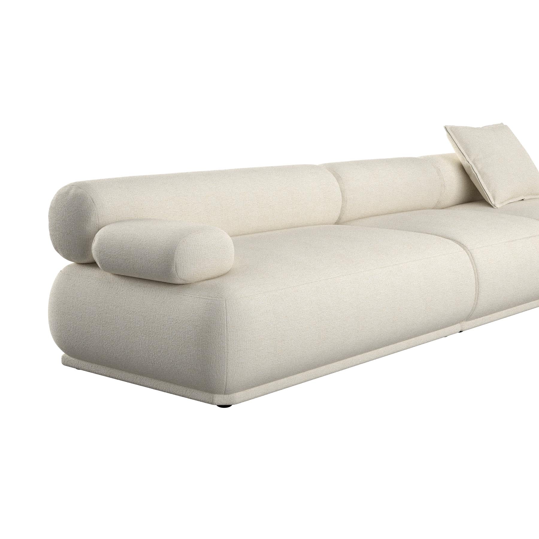 Sofa Rembrandt 4.5-Sitzer links in Beige präsentiert im Onlineshop von KAQTU Design AG. 4er Sofa ist von Zuiver