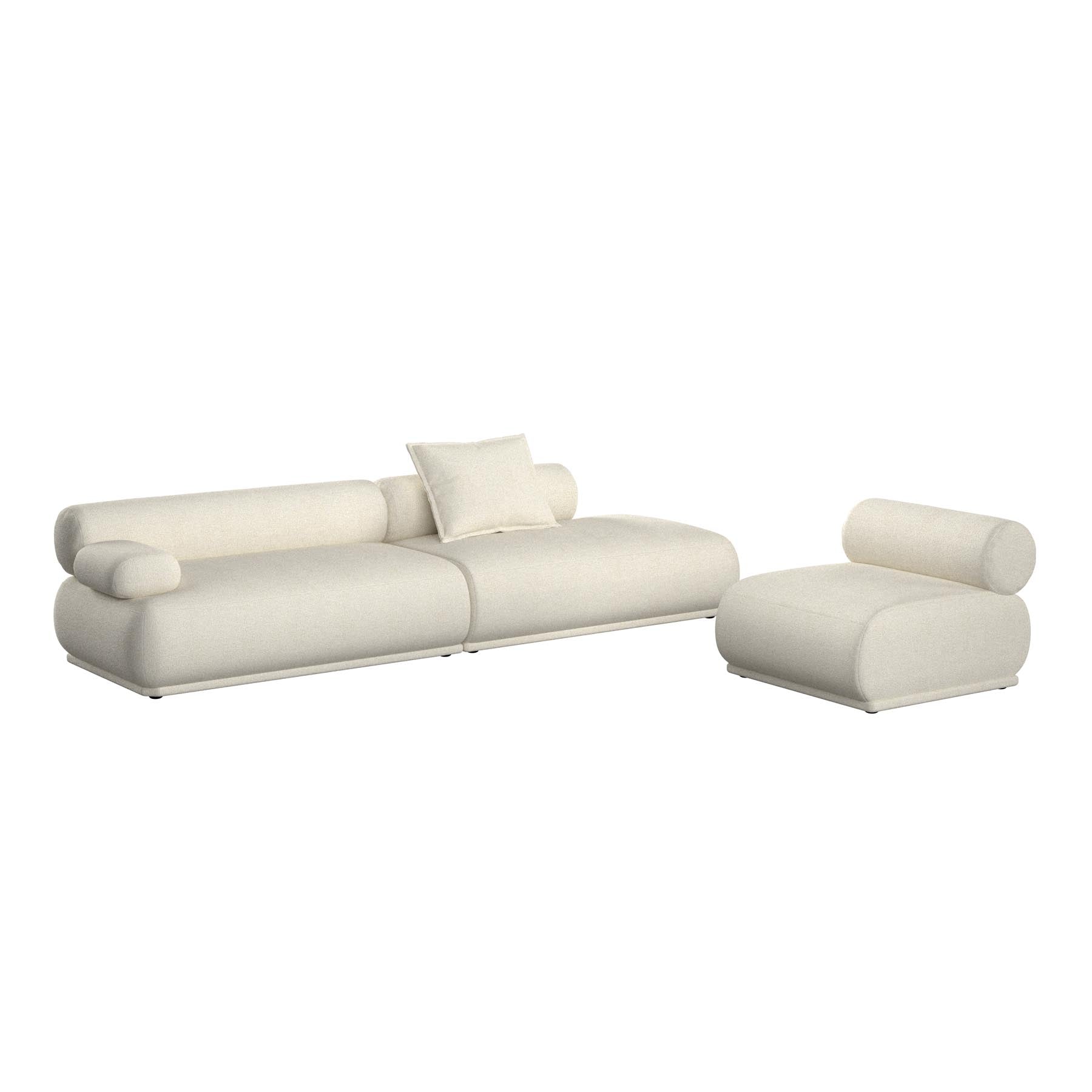 Sofa Rembrandt 4.5-Sitzer links in Beige präsentiert im Onlineshop von KAQTU Design AG. 4er Sofa ist von Zuiver