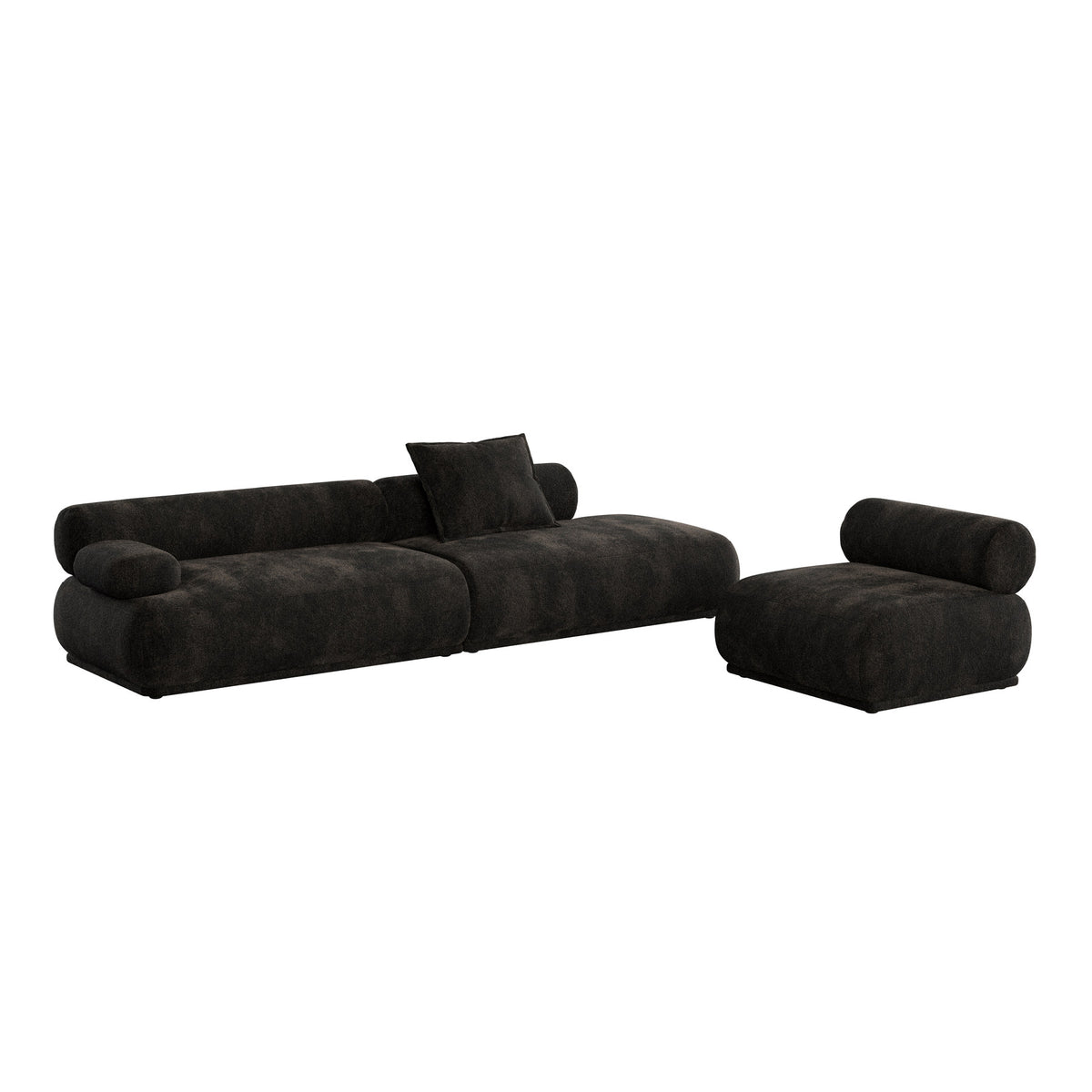Sofa Rembrandt 4.5-Sitzer links in Braun präsentiert im Onlineshop von KAQTU Design AG. 4er Sofa ist von Zuiver