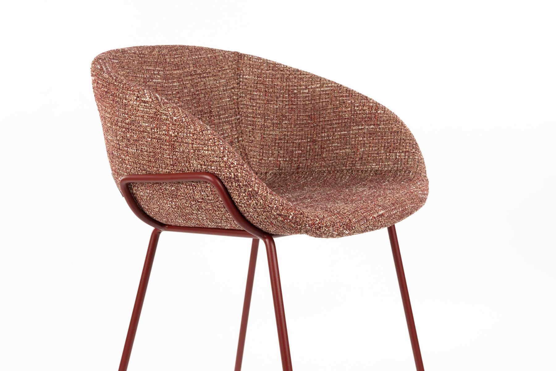 Barhocker Feston in Rot präsentiert im Onlineshop von KAQTU Design AG. Barstuhl ist von Zuiver