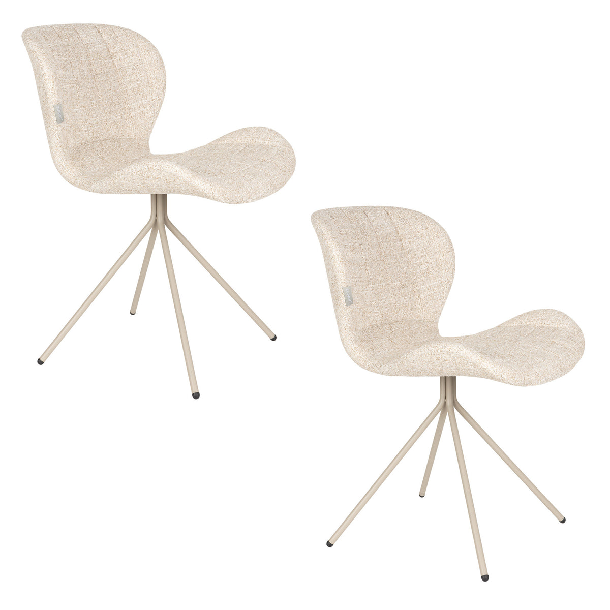 Stuhl Omg in beige präsentiert im Onlineshop von KAQTU Design AG. Stuhl ist von Zuiver