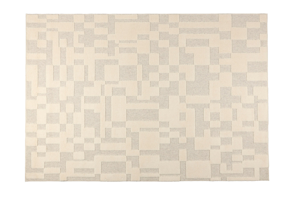 Teppich Bricks 200x300 in Grau präsentiert im Onlineshop von KAQTU Design AG. Teppich ist von Zuiver