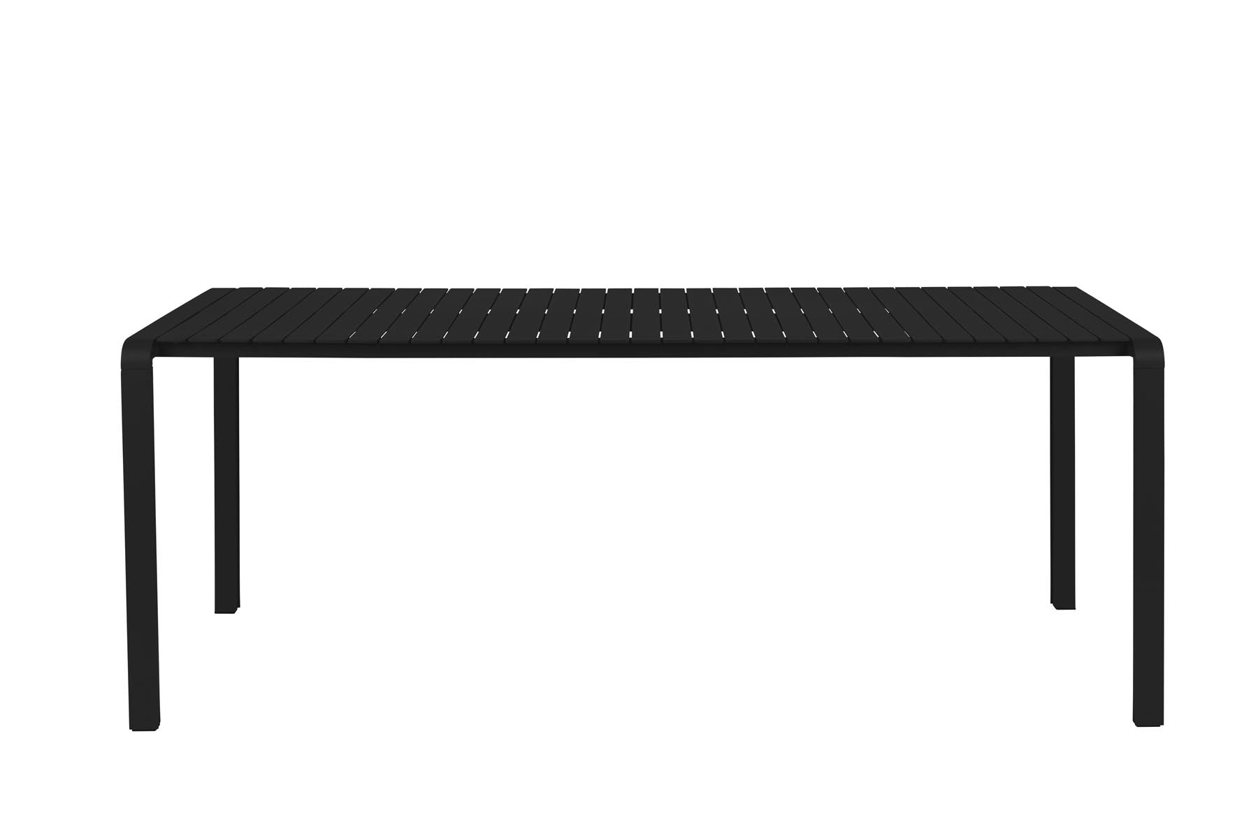 Gartentisch Vondel 214 + 6 Stühle Vondel Schwarz in Schwarz präsentiert im Onlineshop von KAQTU Design AG. Gartentischset ist von Zuiver
