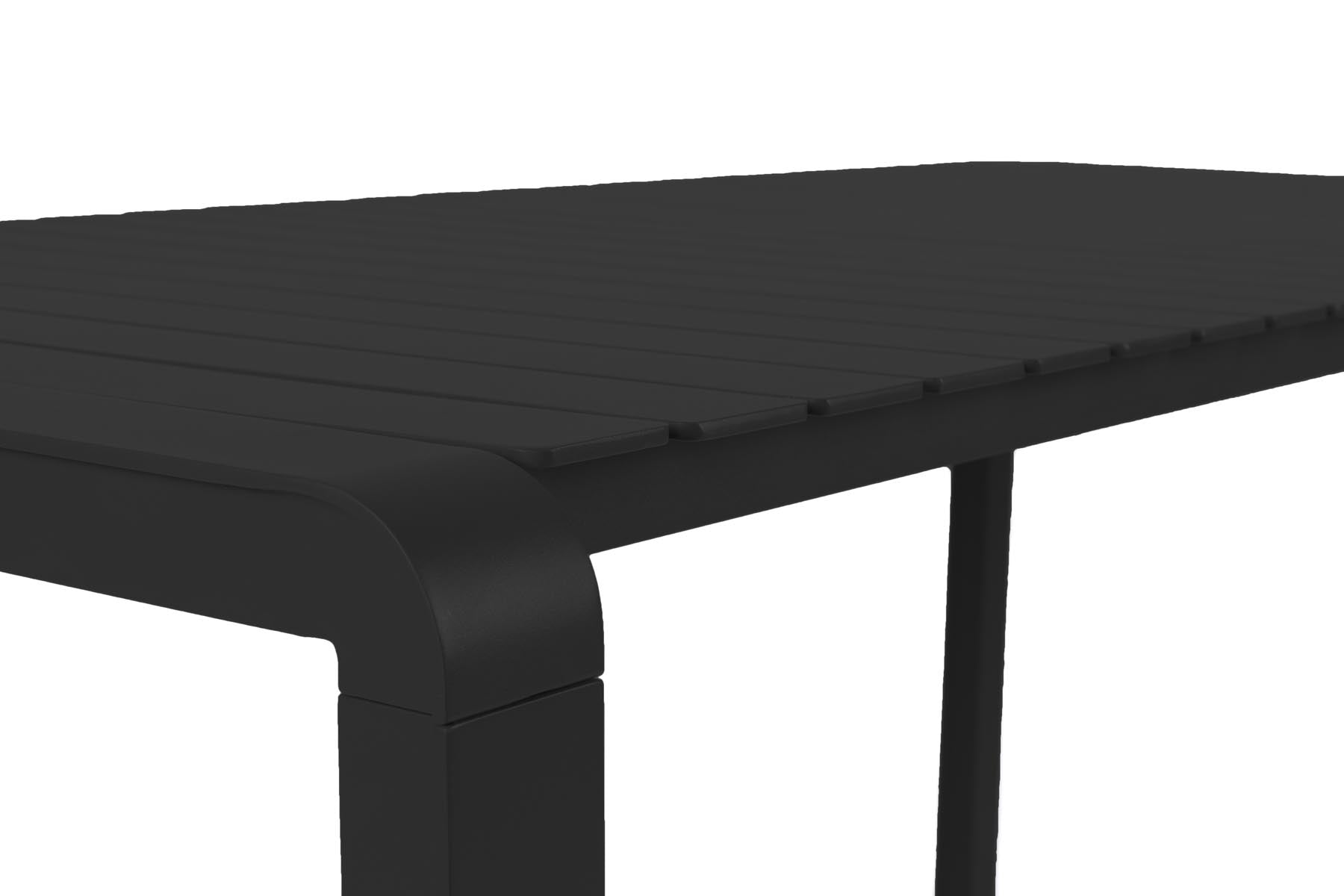 Gartentisch Vondel 214 + 6 Armlehnstühle Vondel Schwarz in Schwarz präsentiert im Onlineshop von KAQTU Design AG. Gartentischset ist von Zuiver
