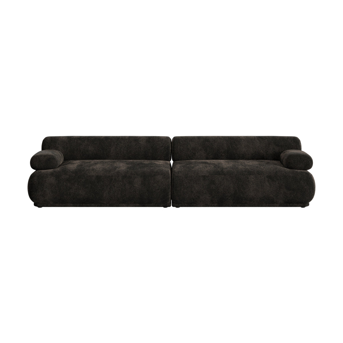 Sofa Rembrandt 3-Sitzer in Braun präsentiert im Onlineshop von KAQTU Design AG. 3er Sofa ist von Zuiver